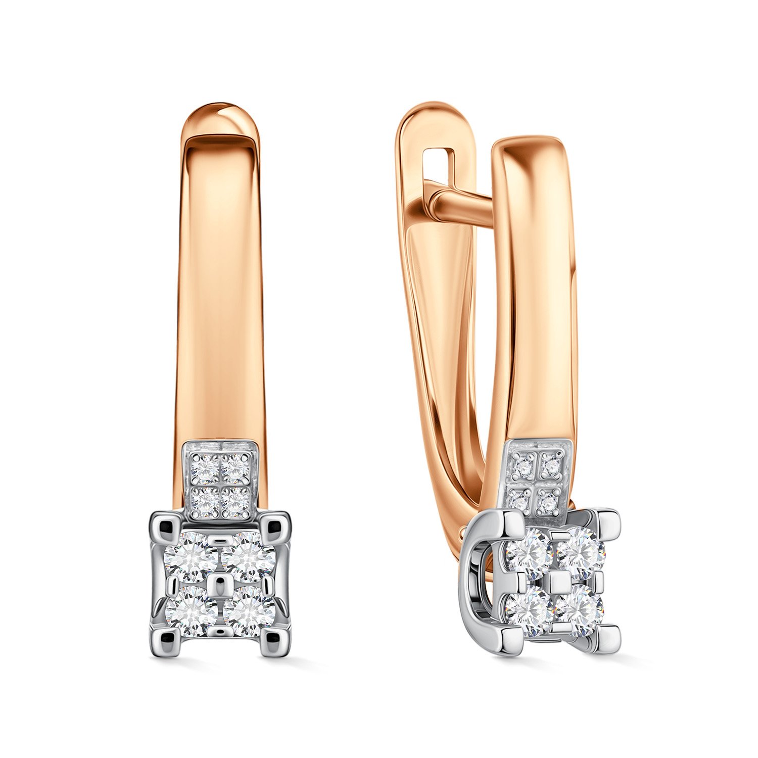 Фото «Золотые серьги с бриллиантами»