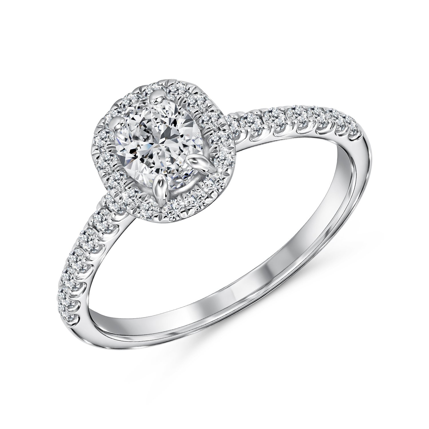 Фото «Золотое кольцо с бриллиантами выращенными»