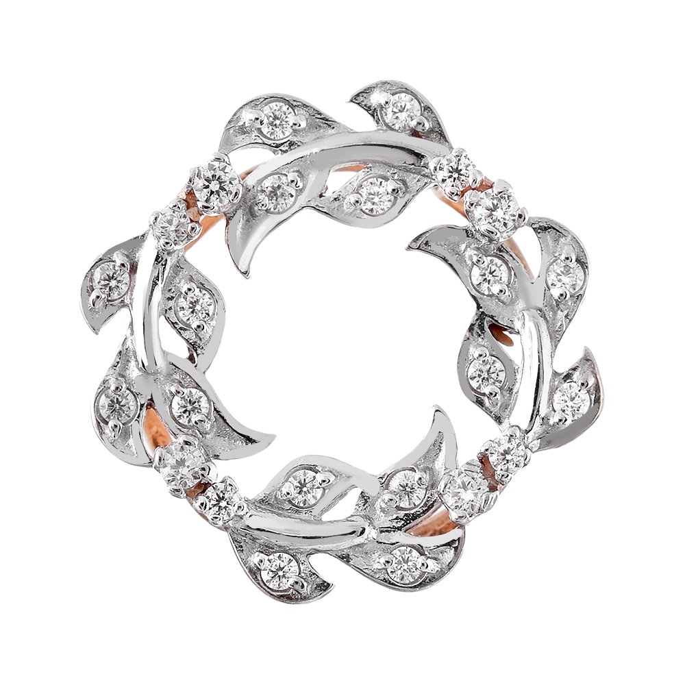 Золотая подвеска с фианитами