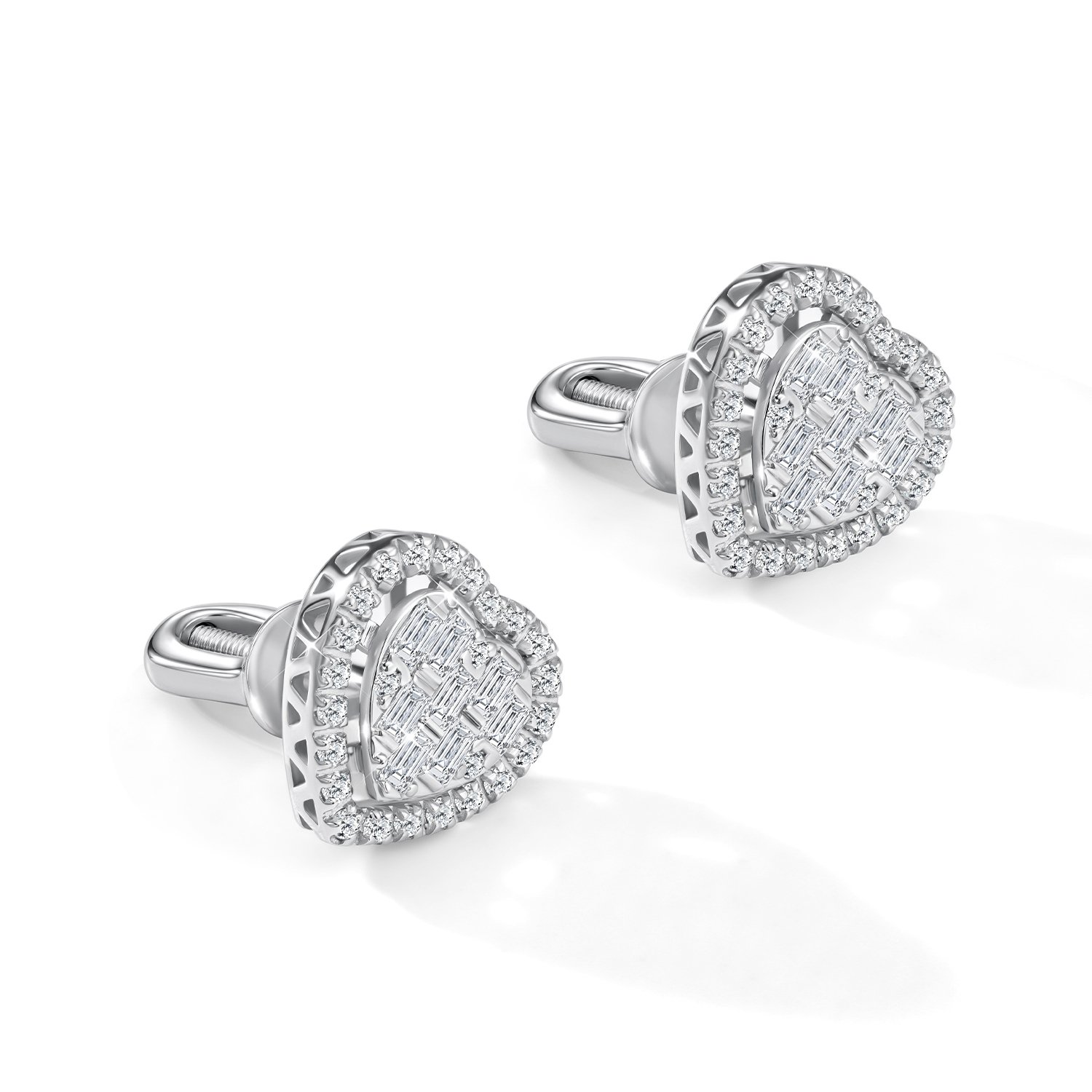 Золотые серьги с бриллиантами