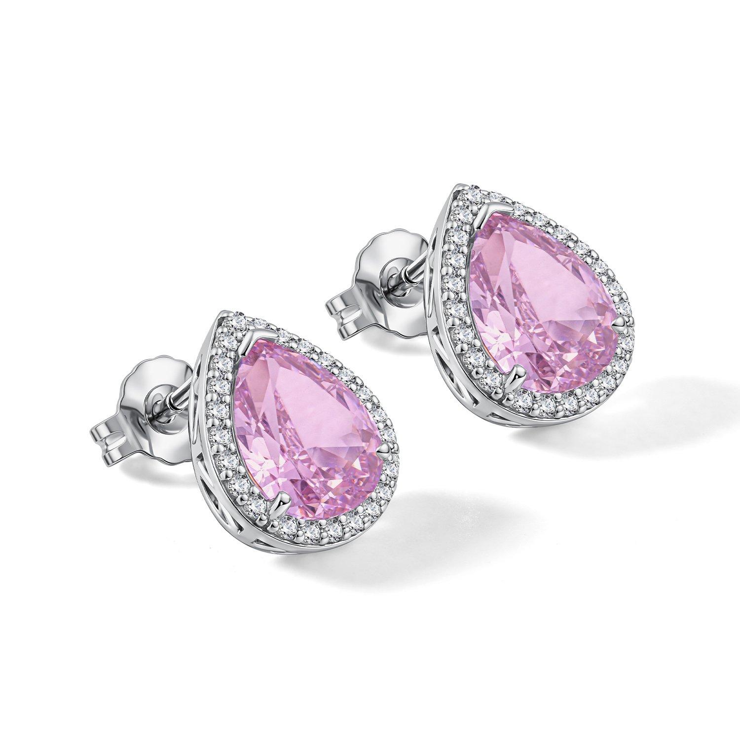 Серебряные серьги с фианитами