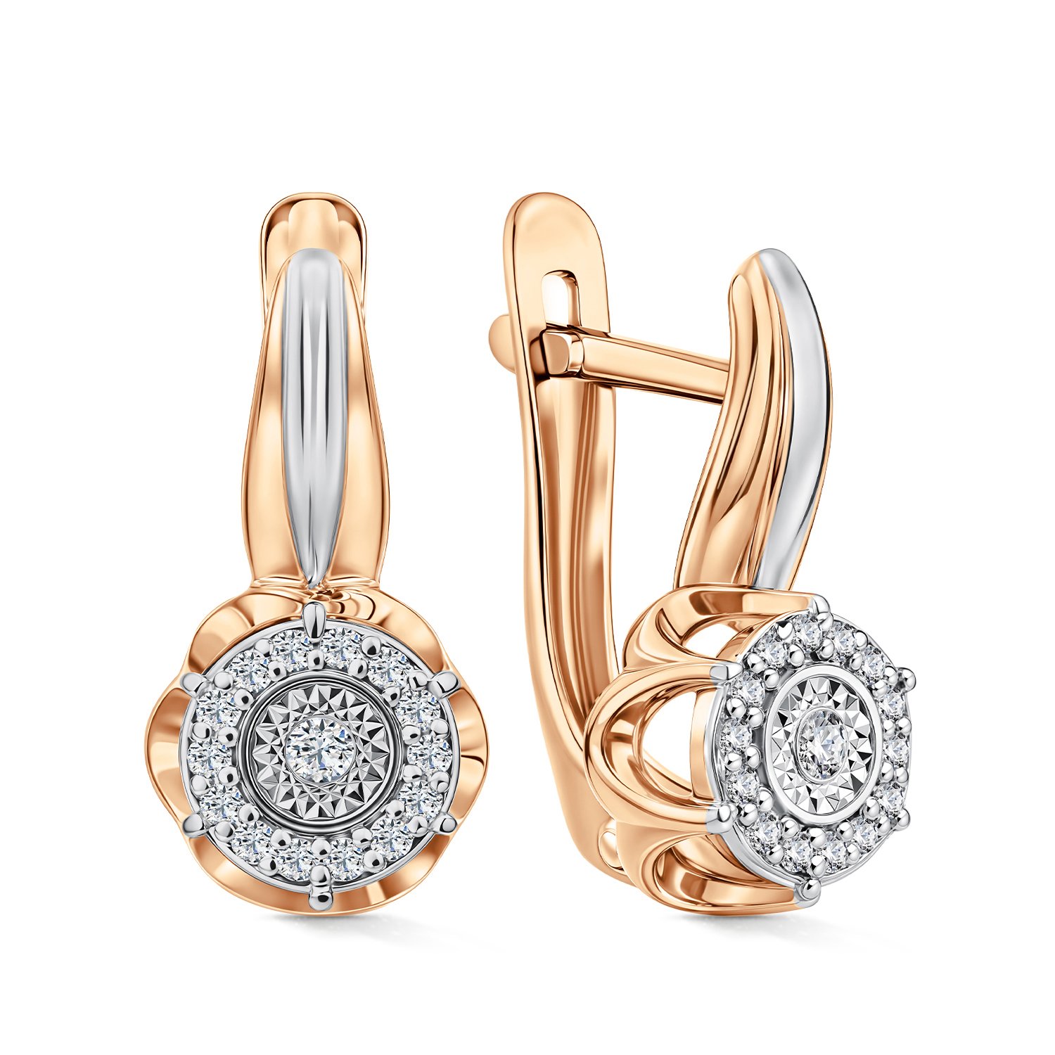 Фото «Золотые серьги с бриллиантами»