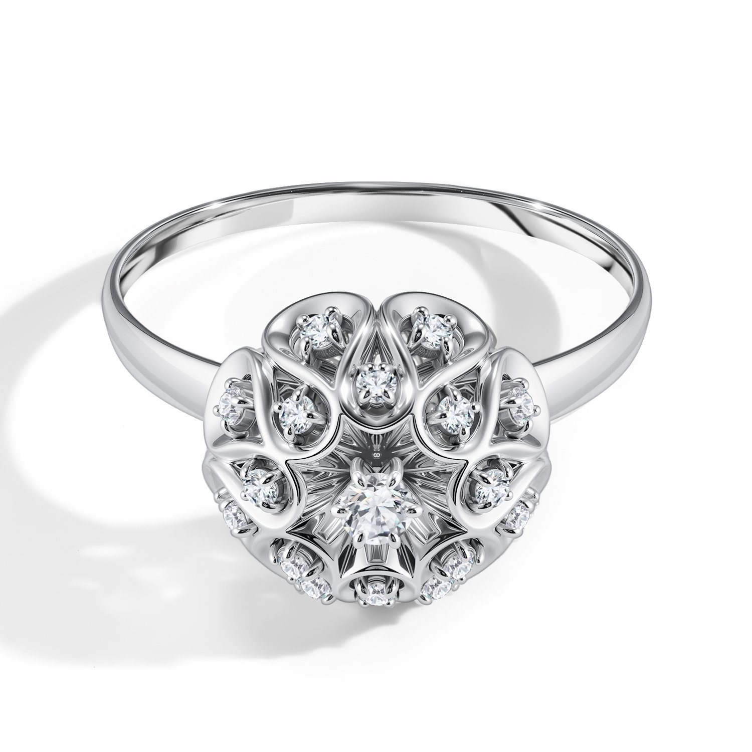 Золотое кольцо с бриллиантами