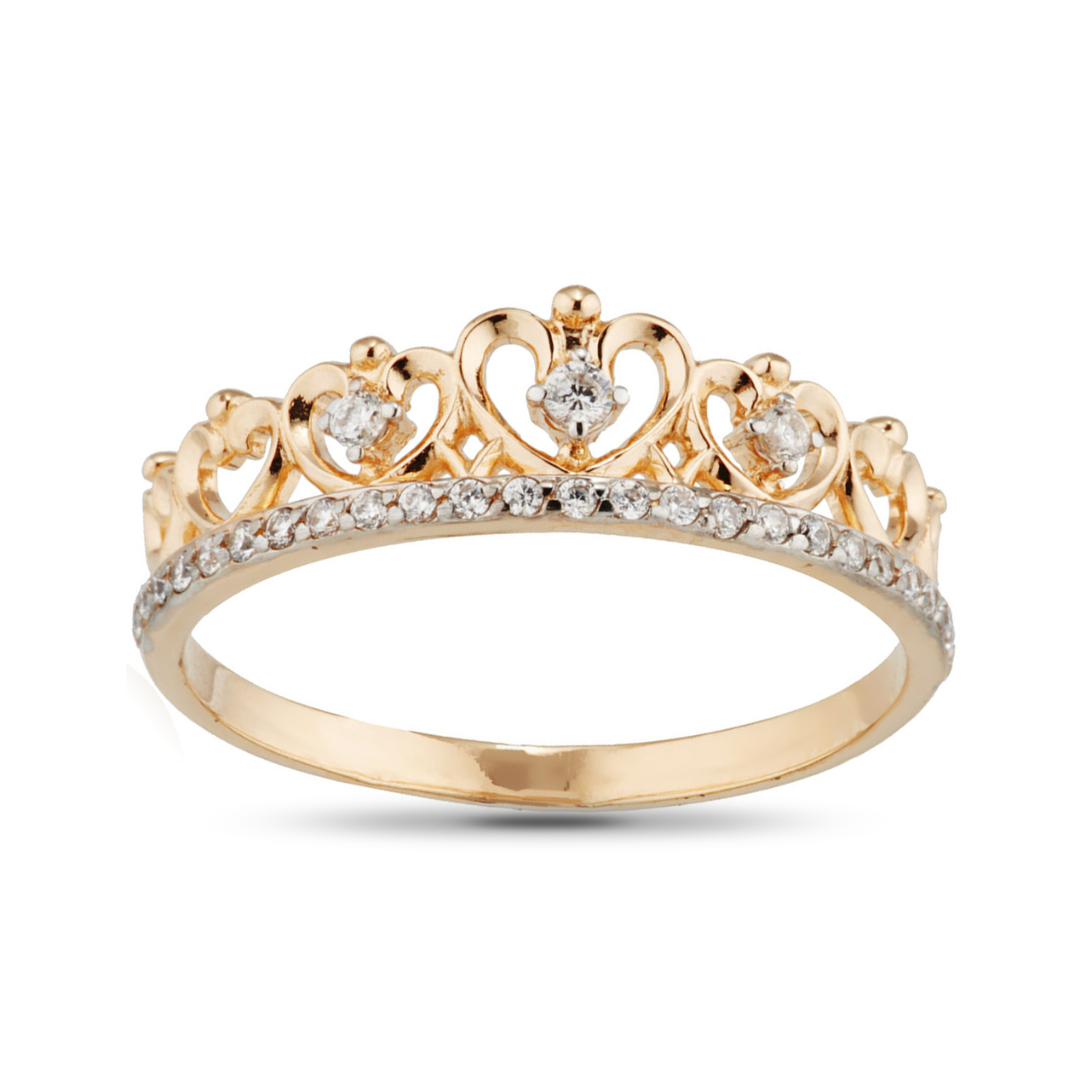 Кольцо из золота корона