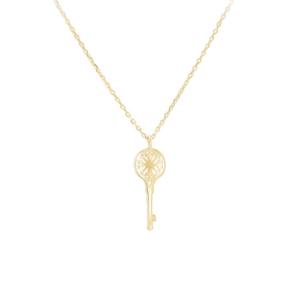 Фото «Серебряное колье Ключ с позолотой»