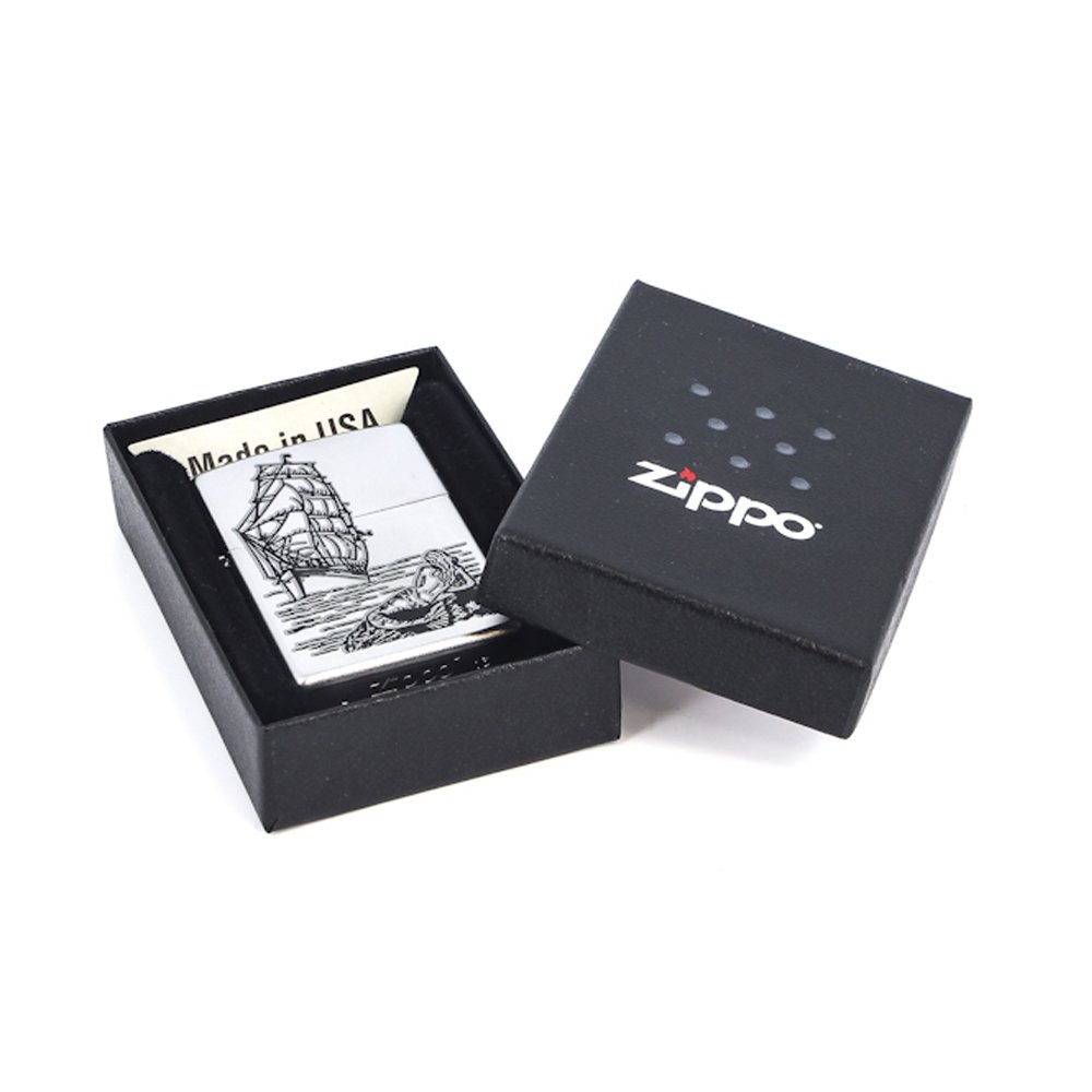 Зажигалка ZIPPO Mermaid Satin Chrome