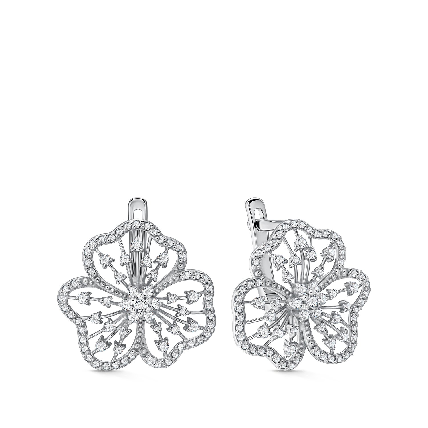 Фото «Золотые серьги с бриллиантами»