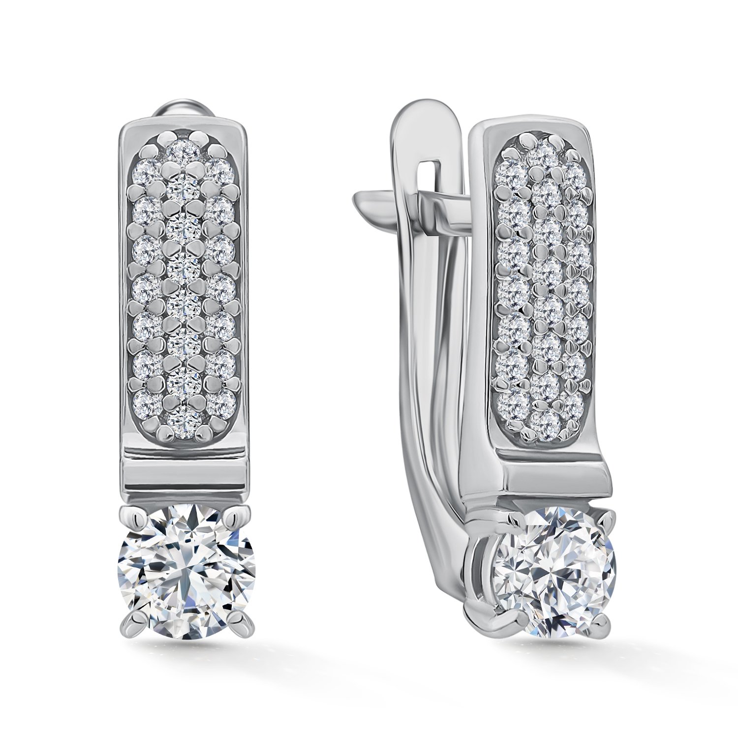 Фото «Серебряные серьги с фианитами»