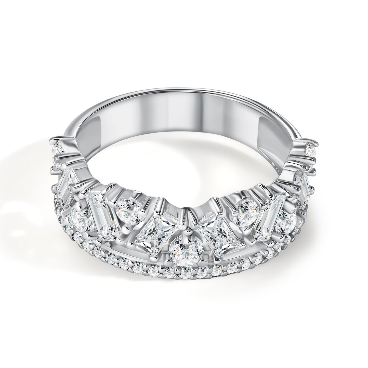 Серебряное кольцо с фианитами