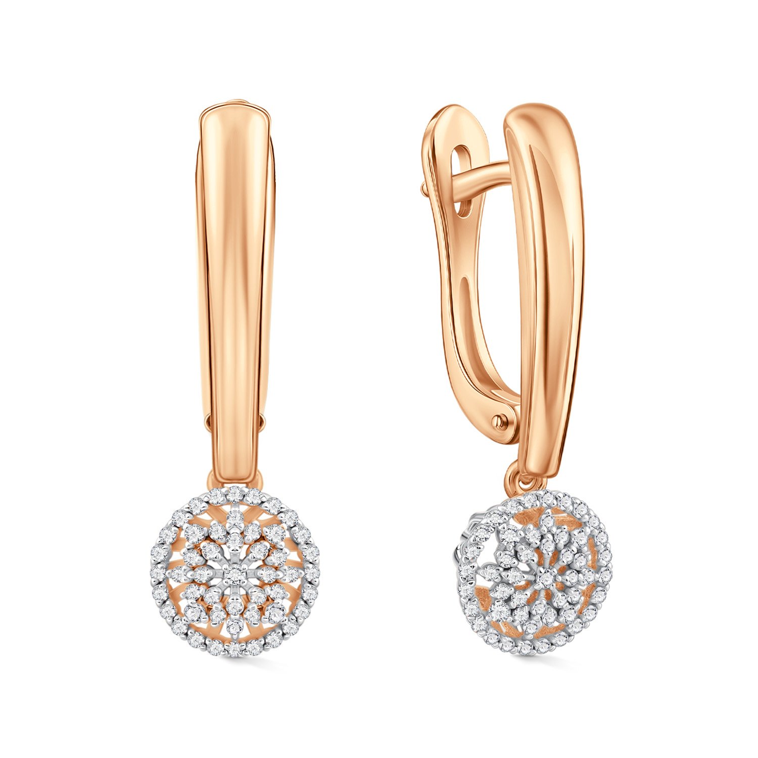 Фото «Золотые серьги с бриллиантами»