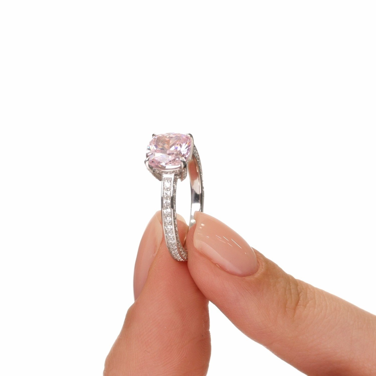 Серебряное кольцо с фианитами