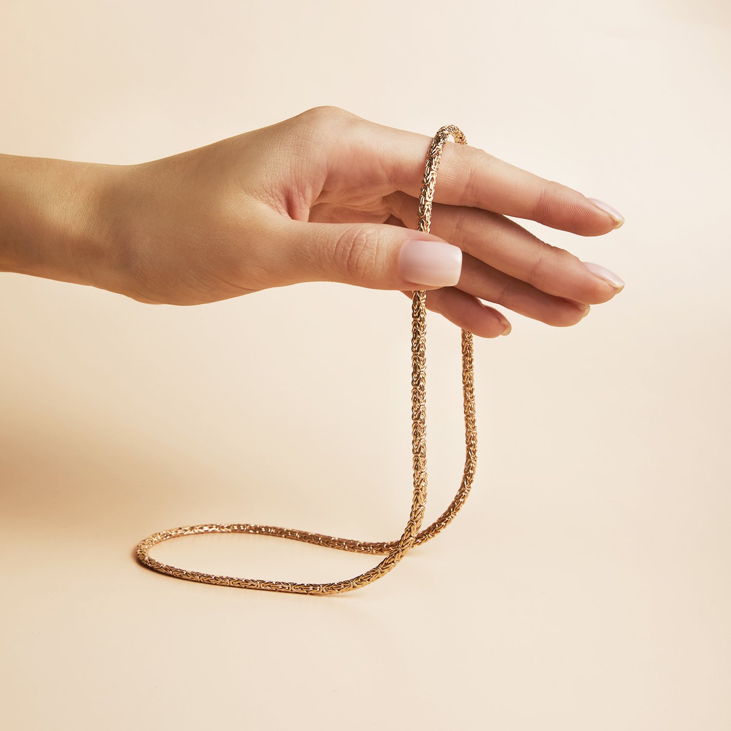 Золотая цепь ручной работы полновесная