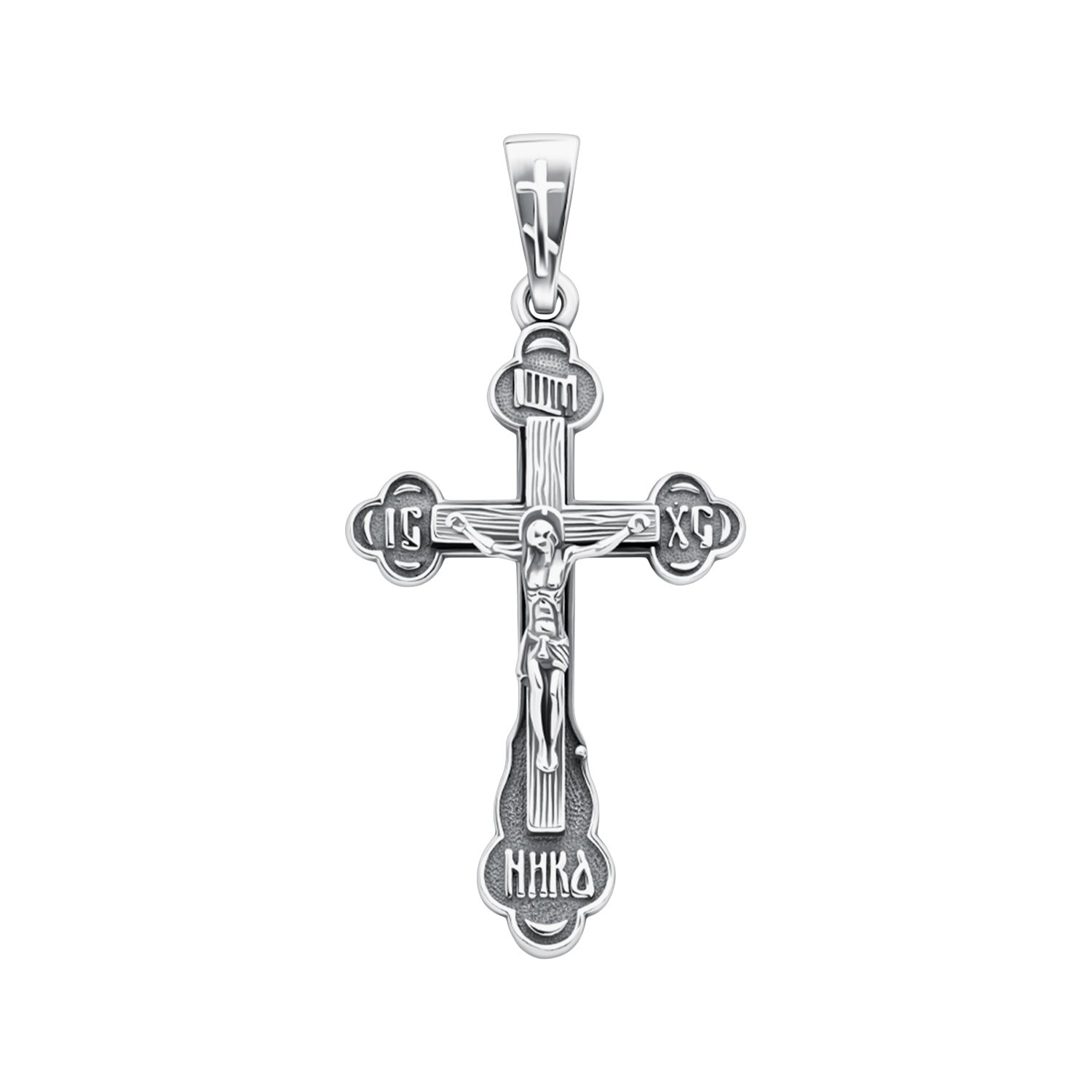 Серебряный крест с чернением