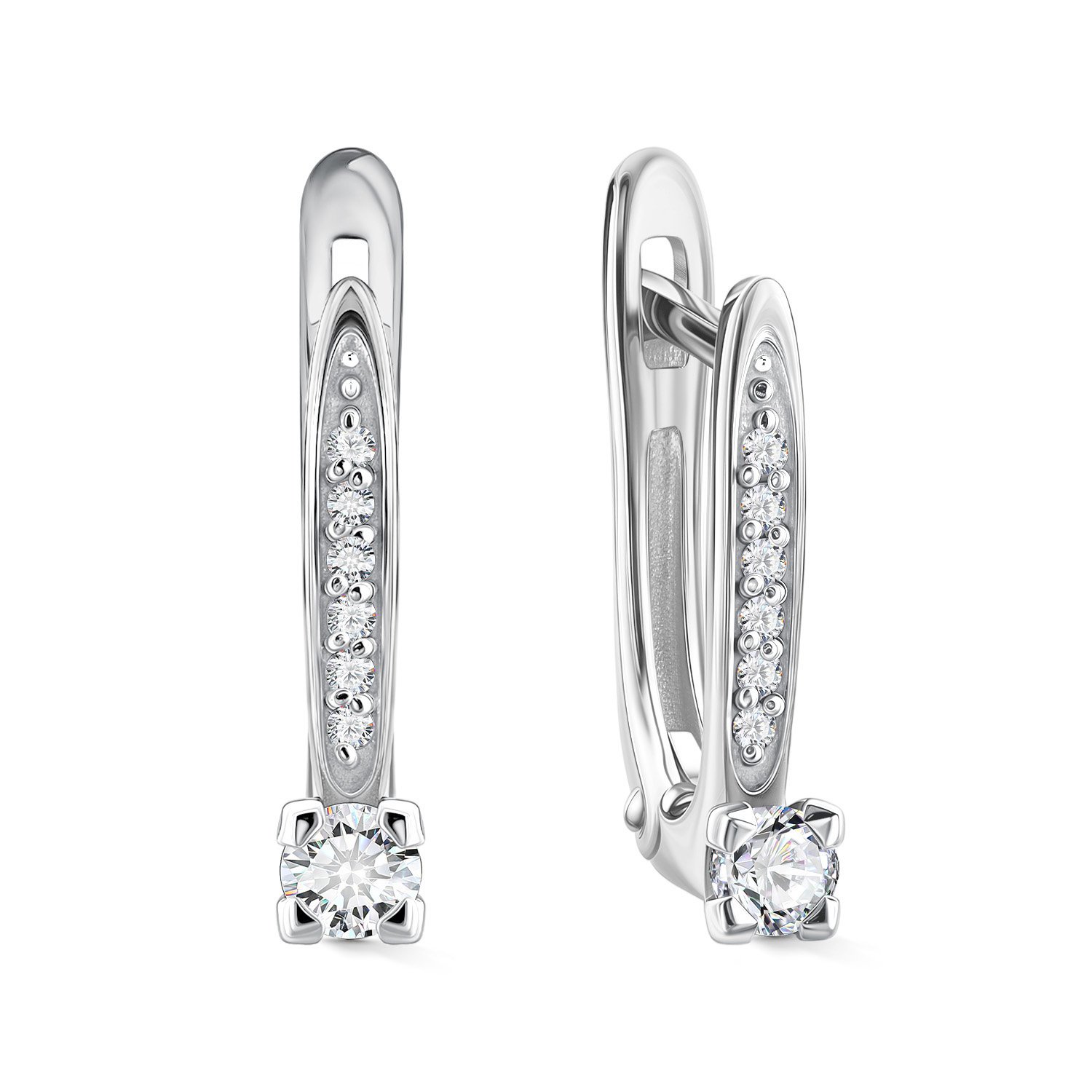 Фото «Золотые серьги с бриллиантами»