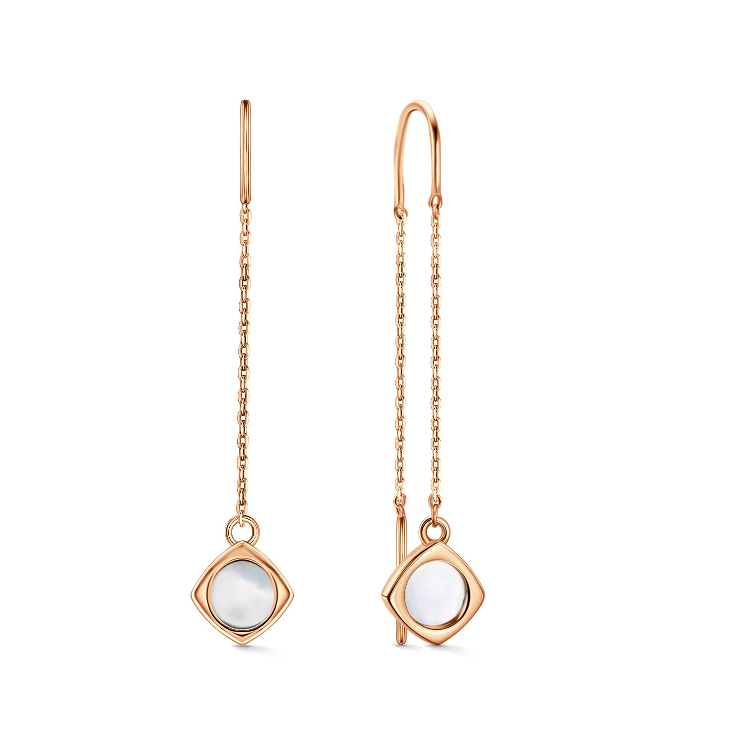 Фото «Золотые серьги с перламутром»