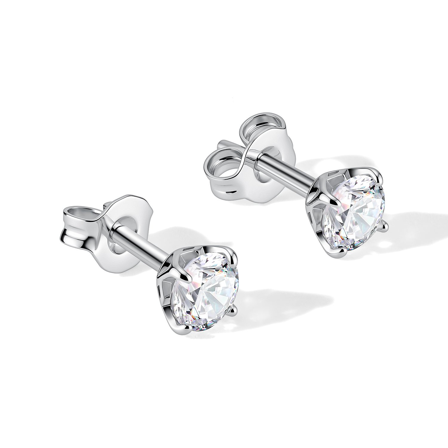 Серебряные серьги с фианитами