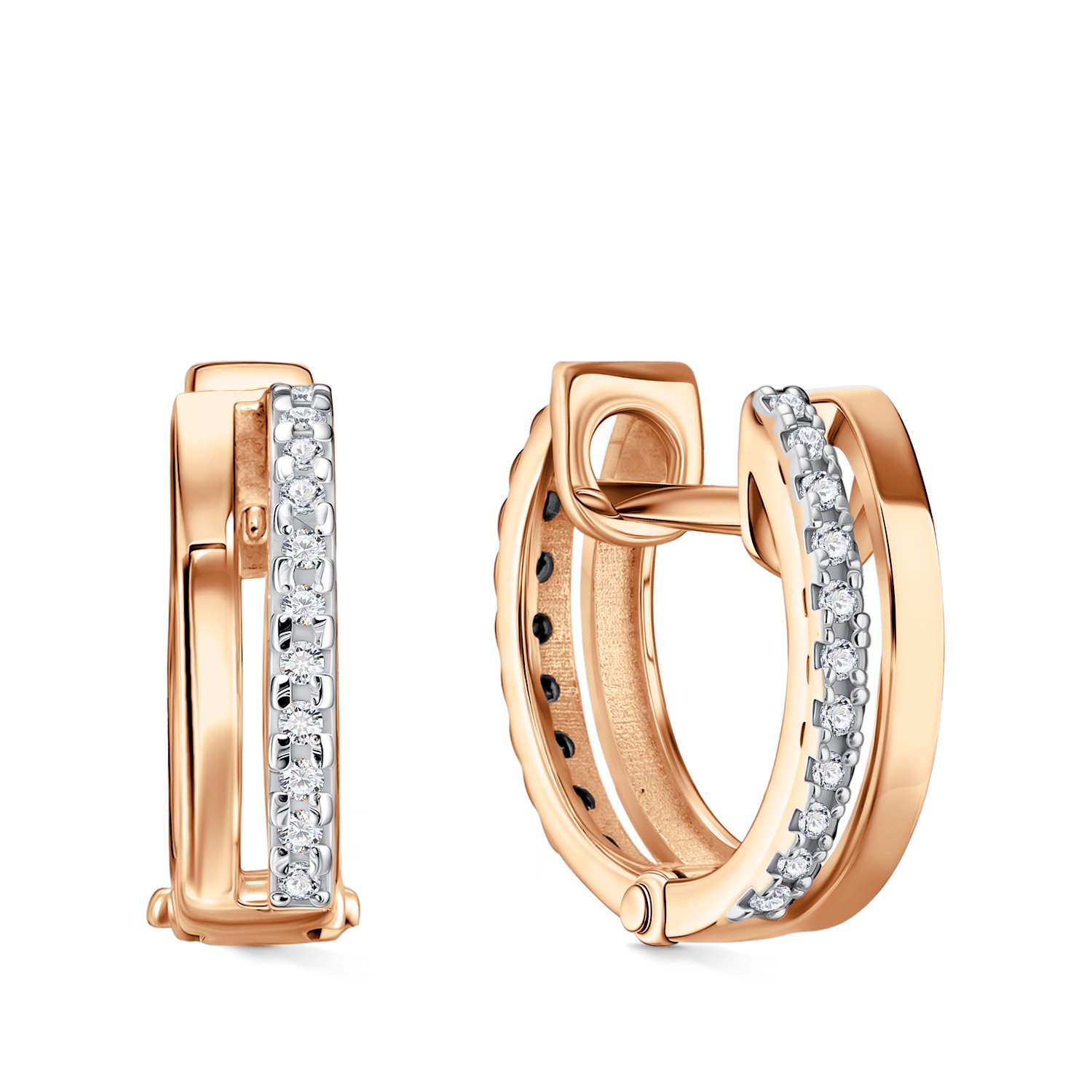 Фото «Золотые серьги с бриллиантами»