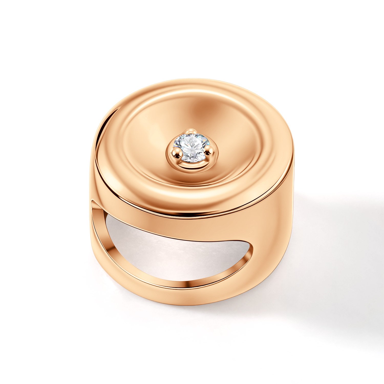 Золотая подвеска с бриллиантом