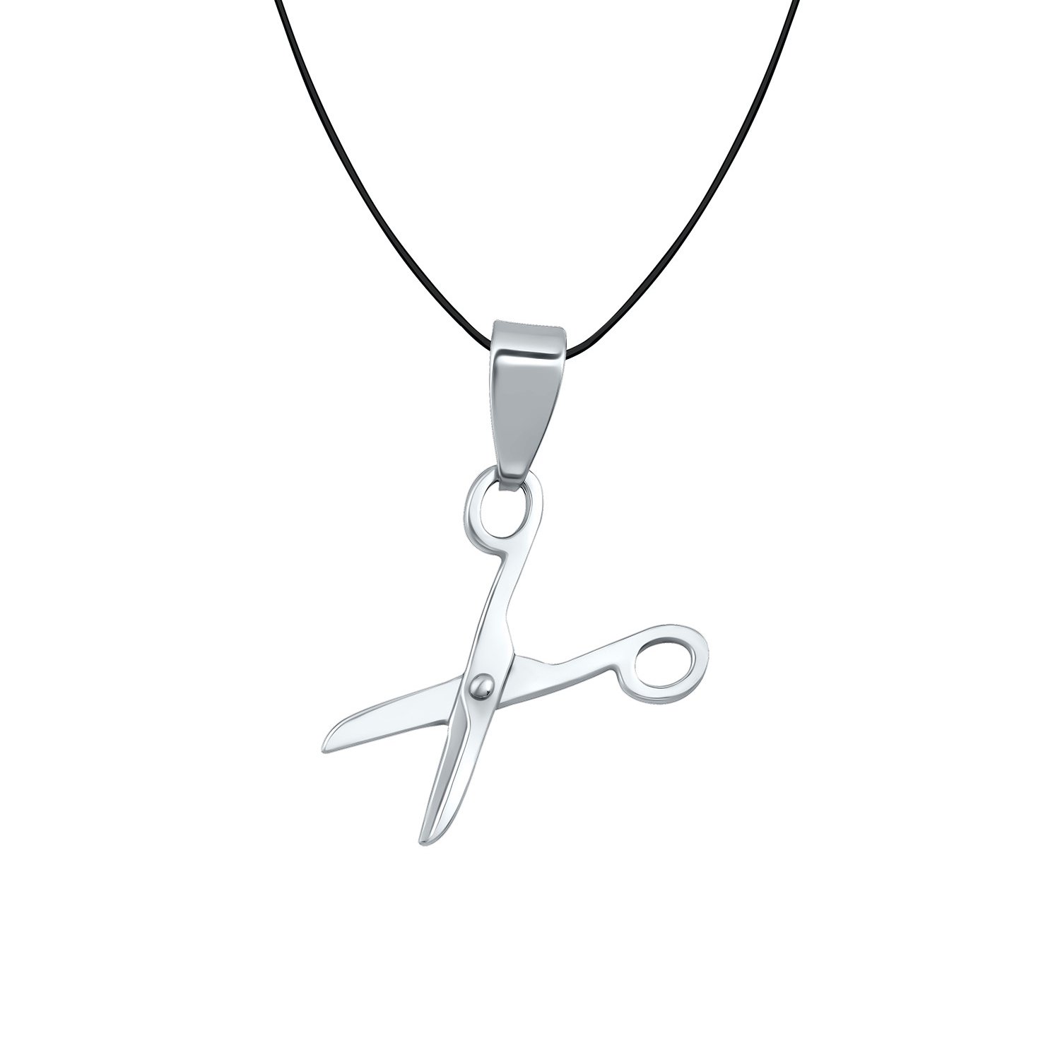 Серебряная подвеска с родированием