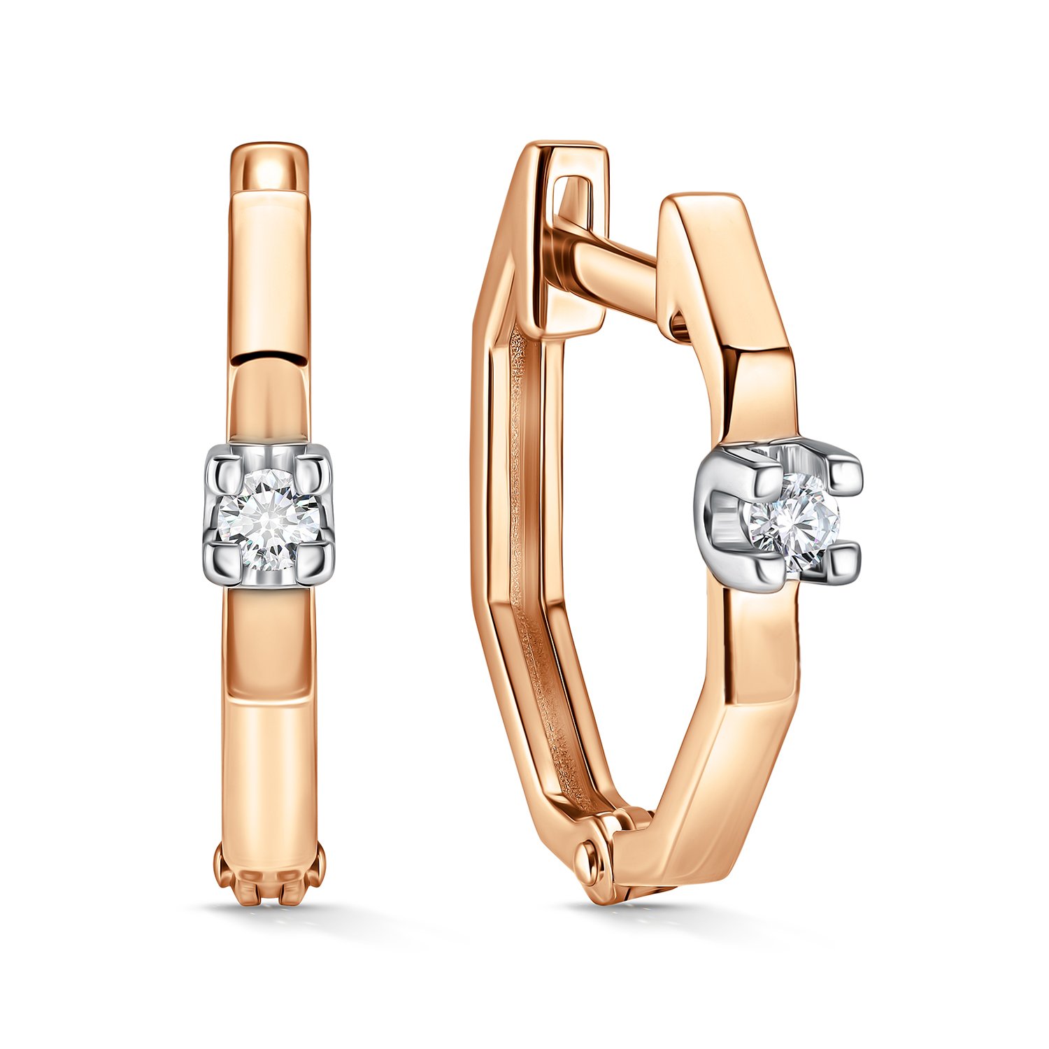 Фото «Золотые серьги с бриллиантами»