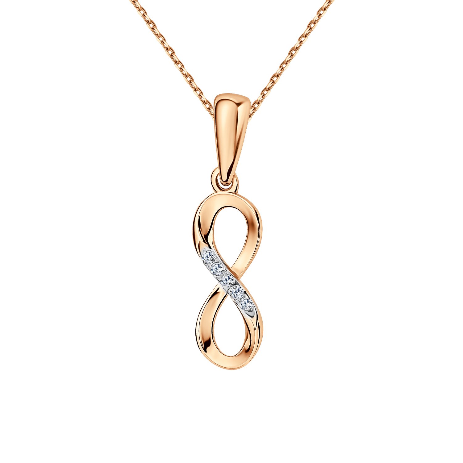 Золотая подвеска с бриллиантами