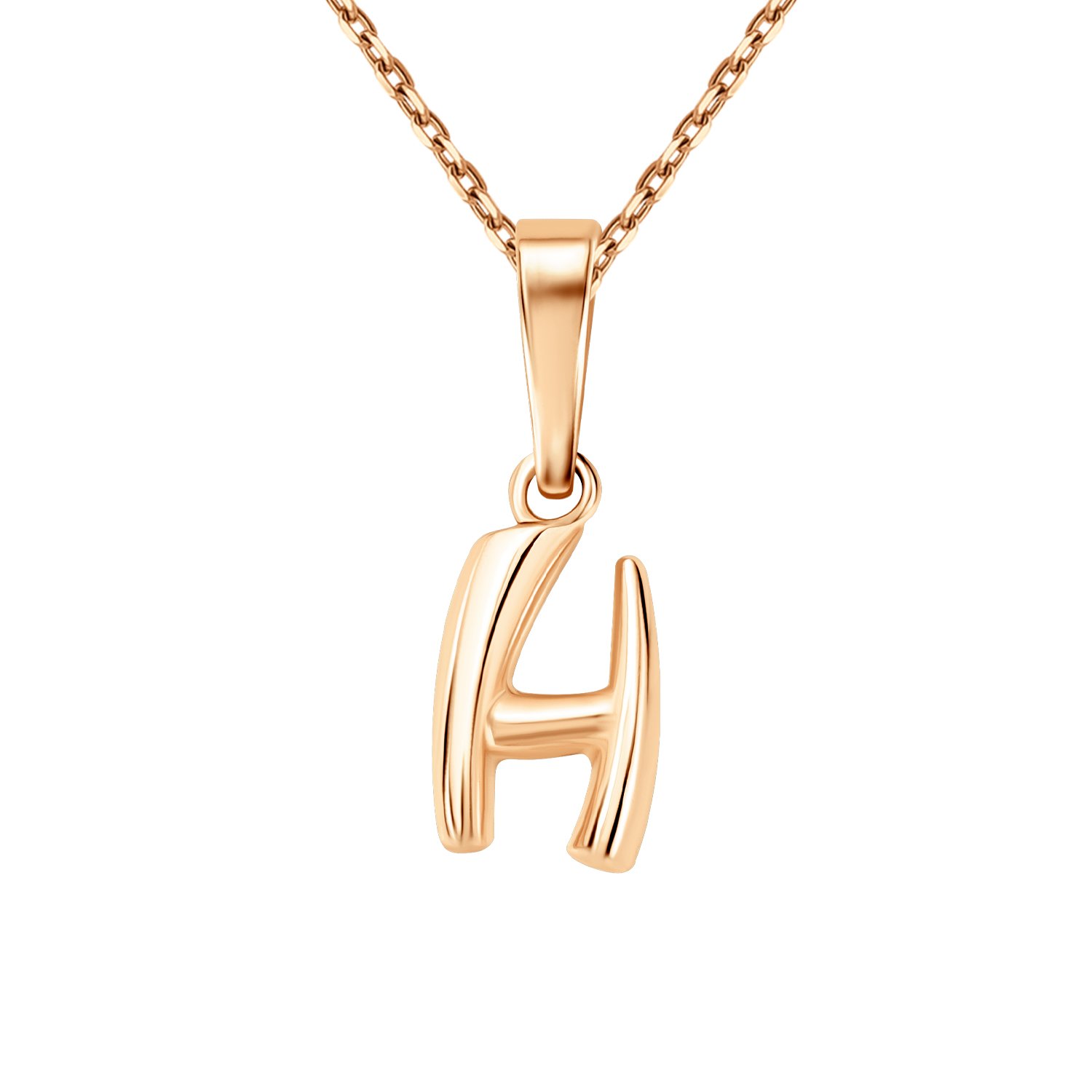 Золотая подвеска буква Н