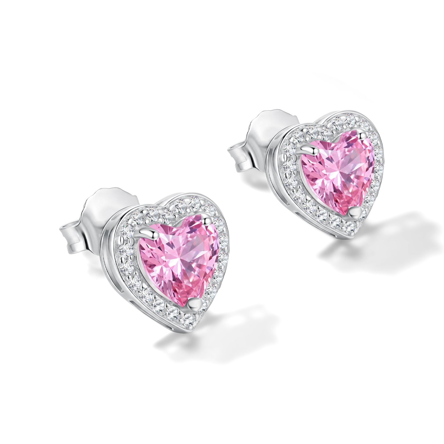 Серебряные серьги с фианитами