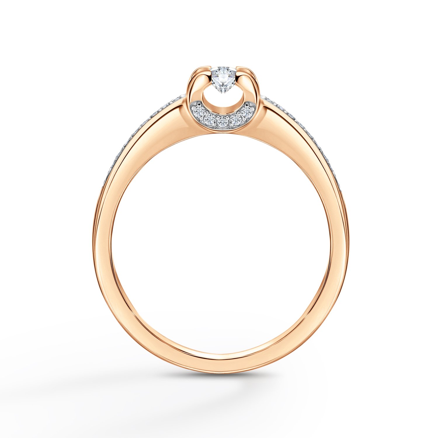 Золотое кольцо с бриллиантами