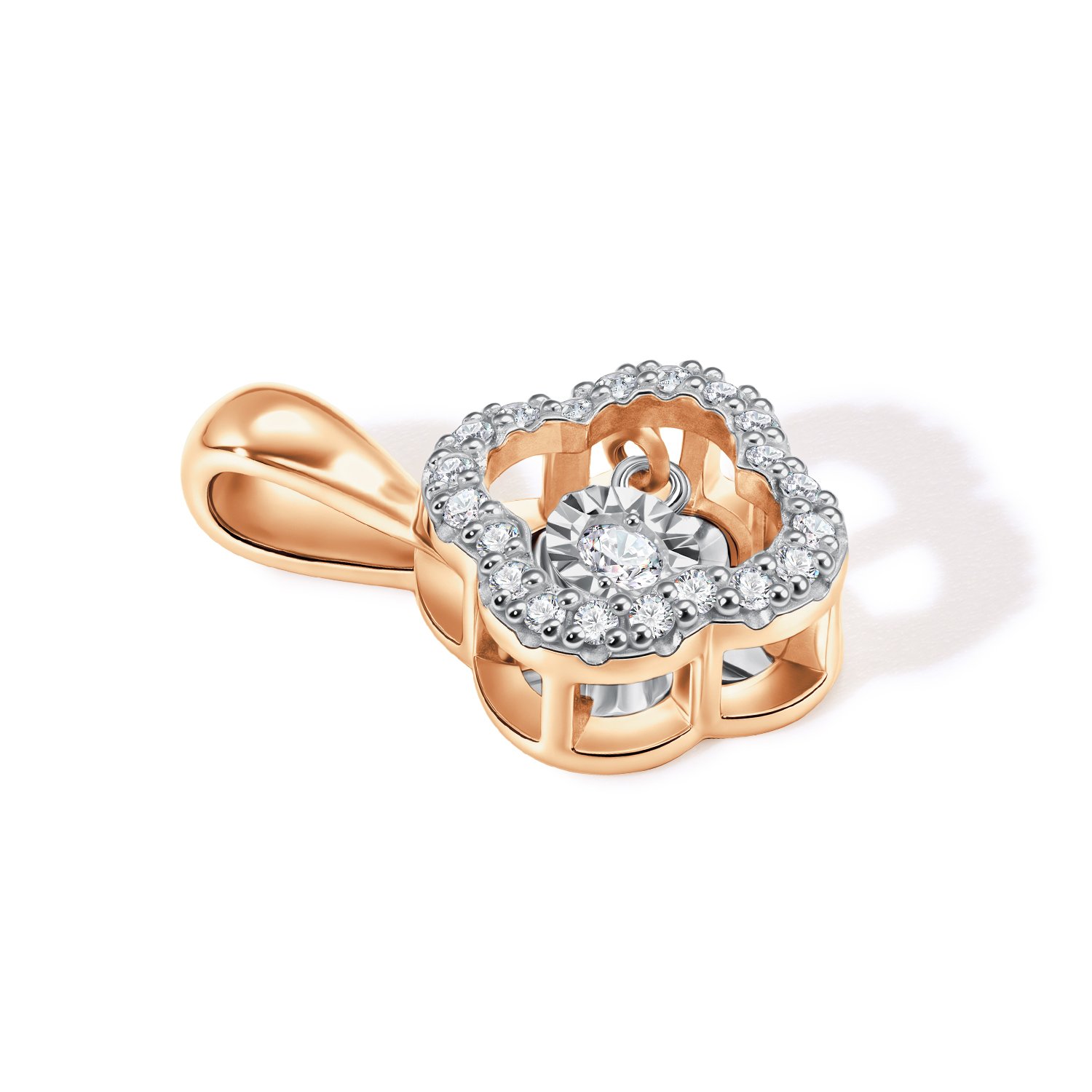 Золотая подвеска с бриллиантами