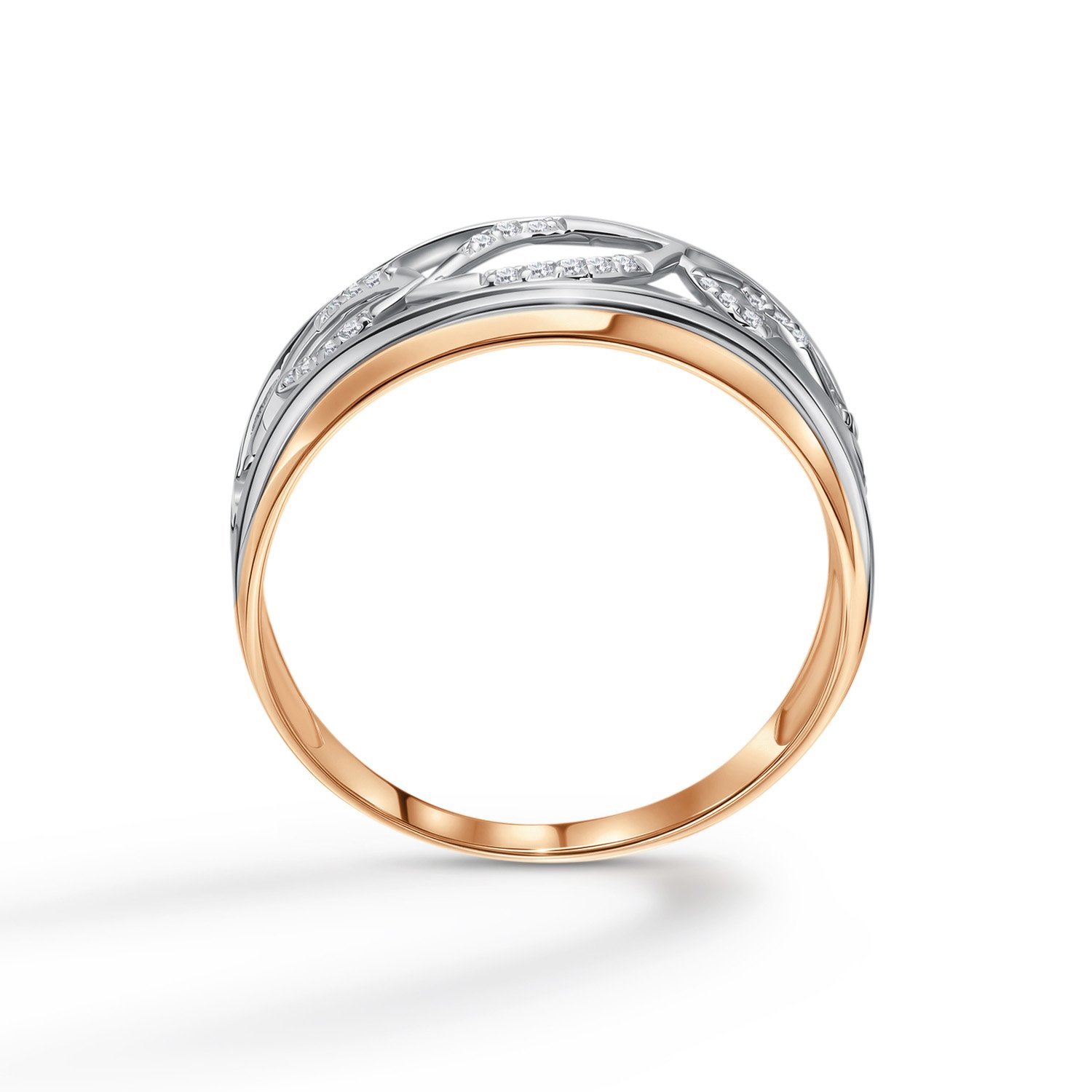 Золотое кольцо с бриллиантами