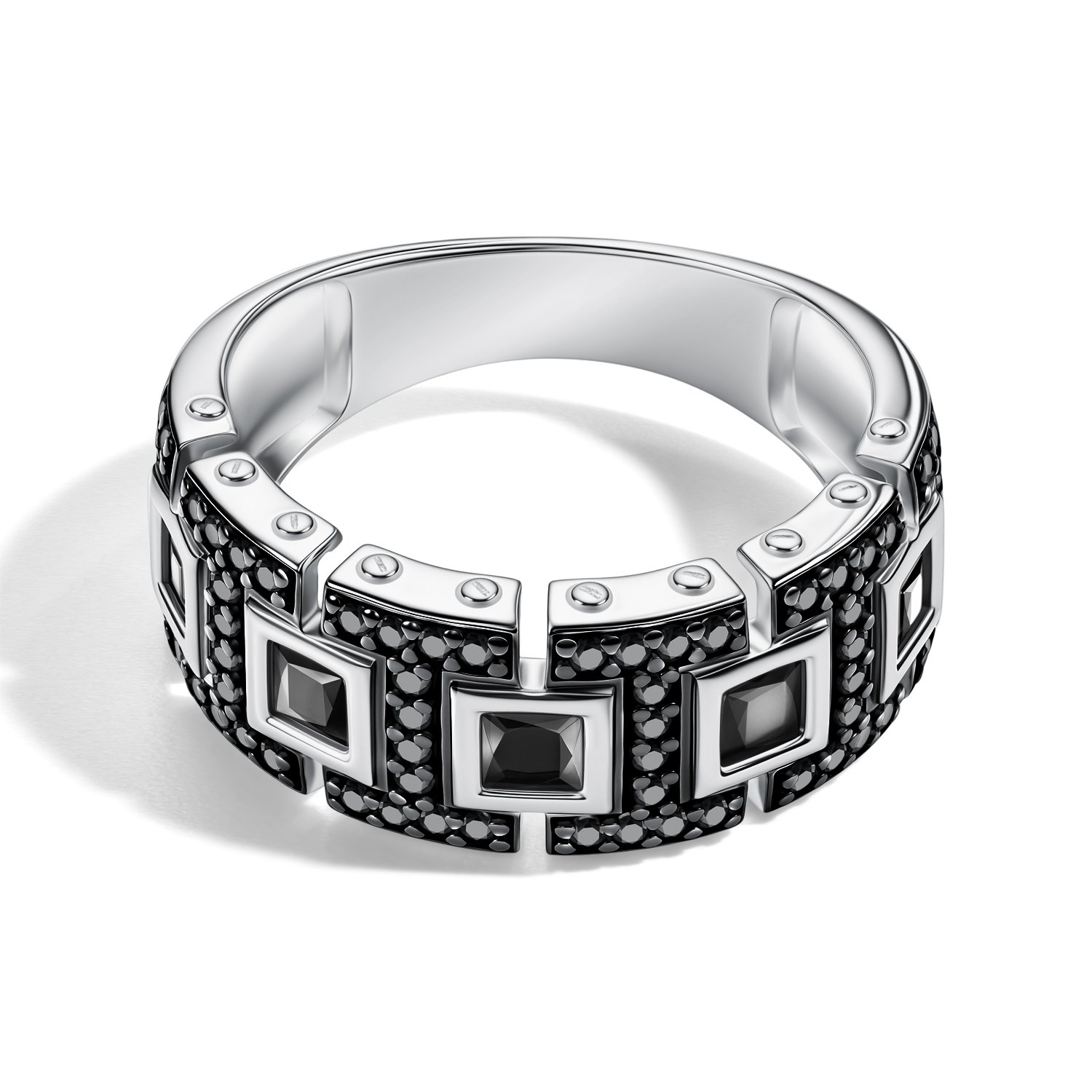 Серебряное кольцо с фианитами