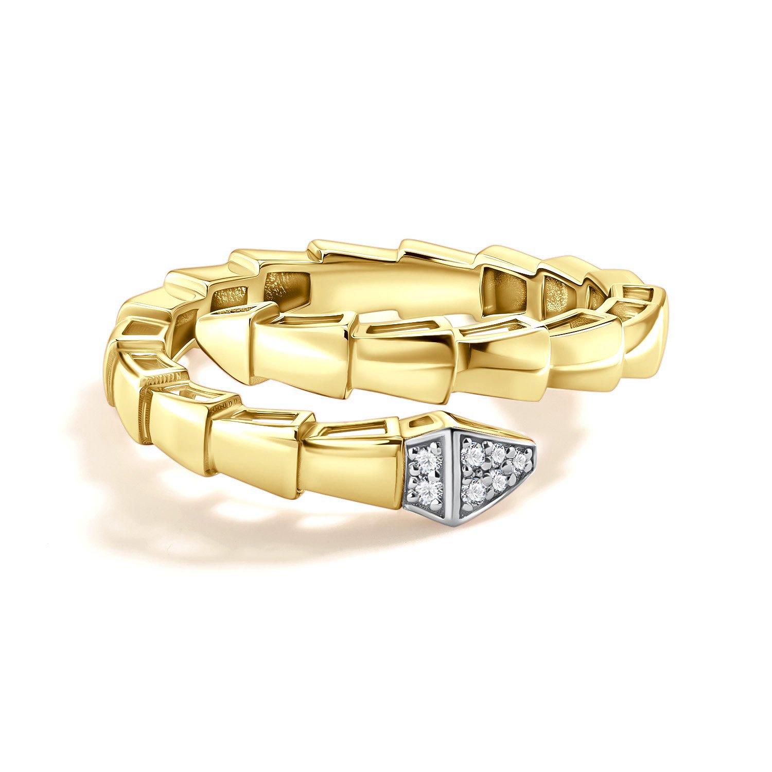 Золотое кольцо с бриллиантами