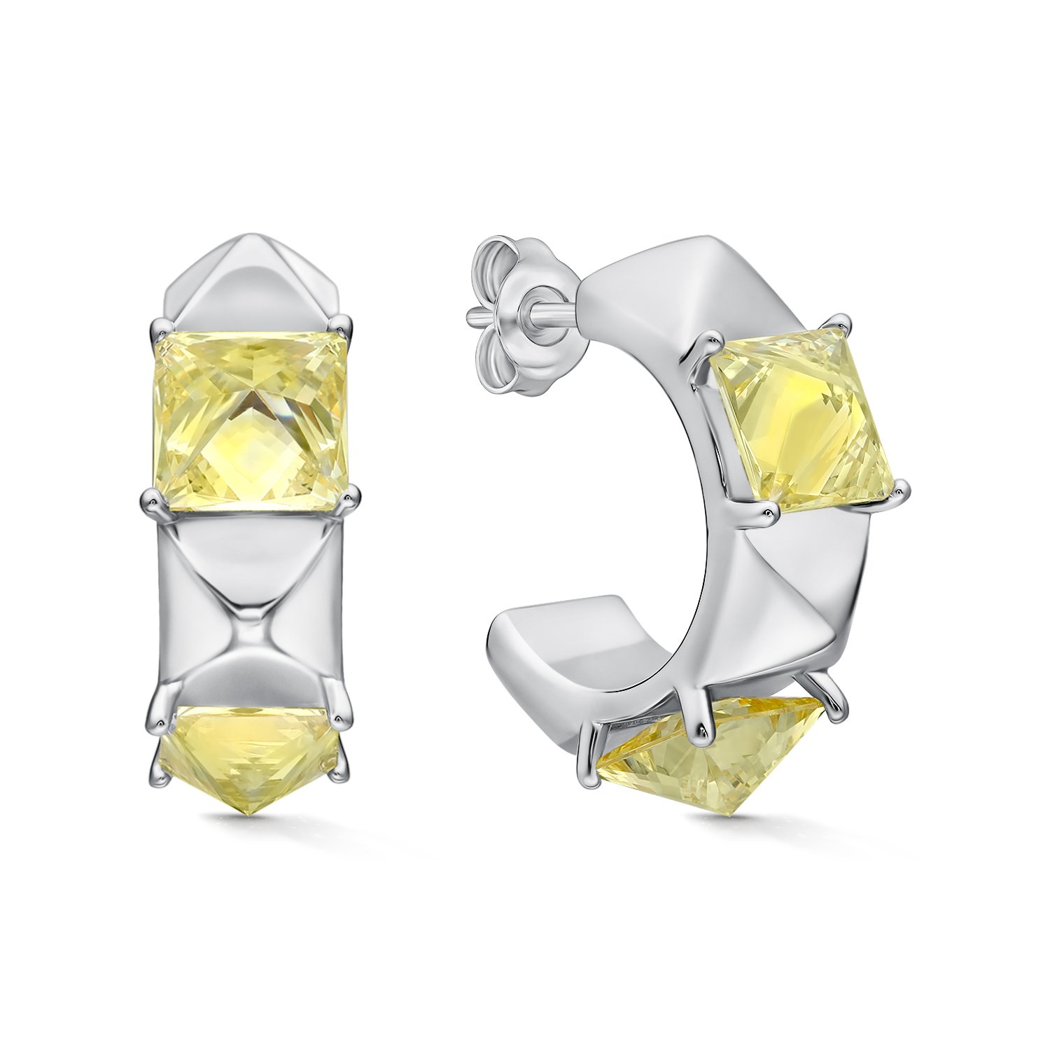 Фото «Серебряные серьги с фианитами»