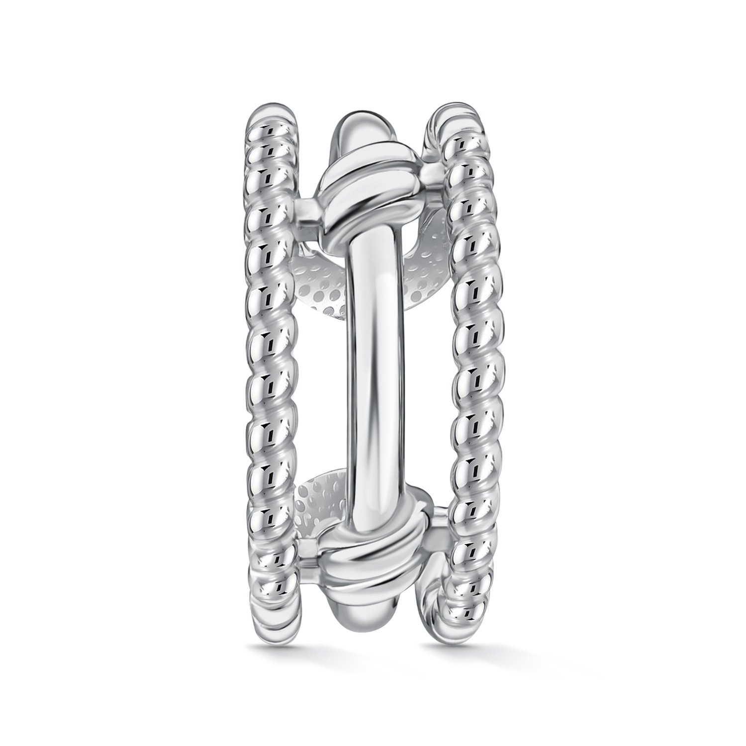 Серебряная серьга