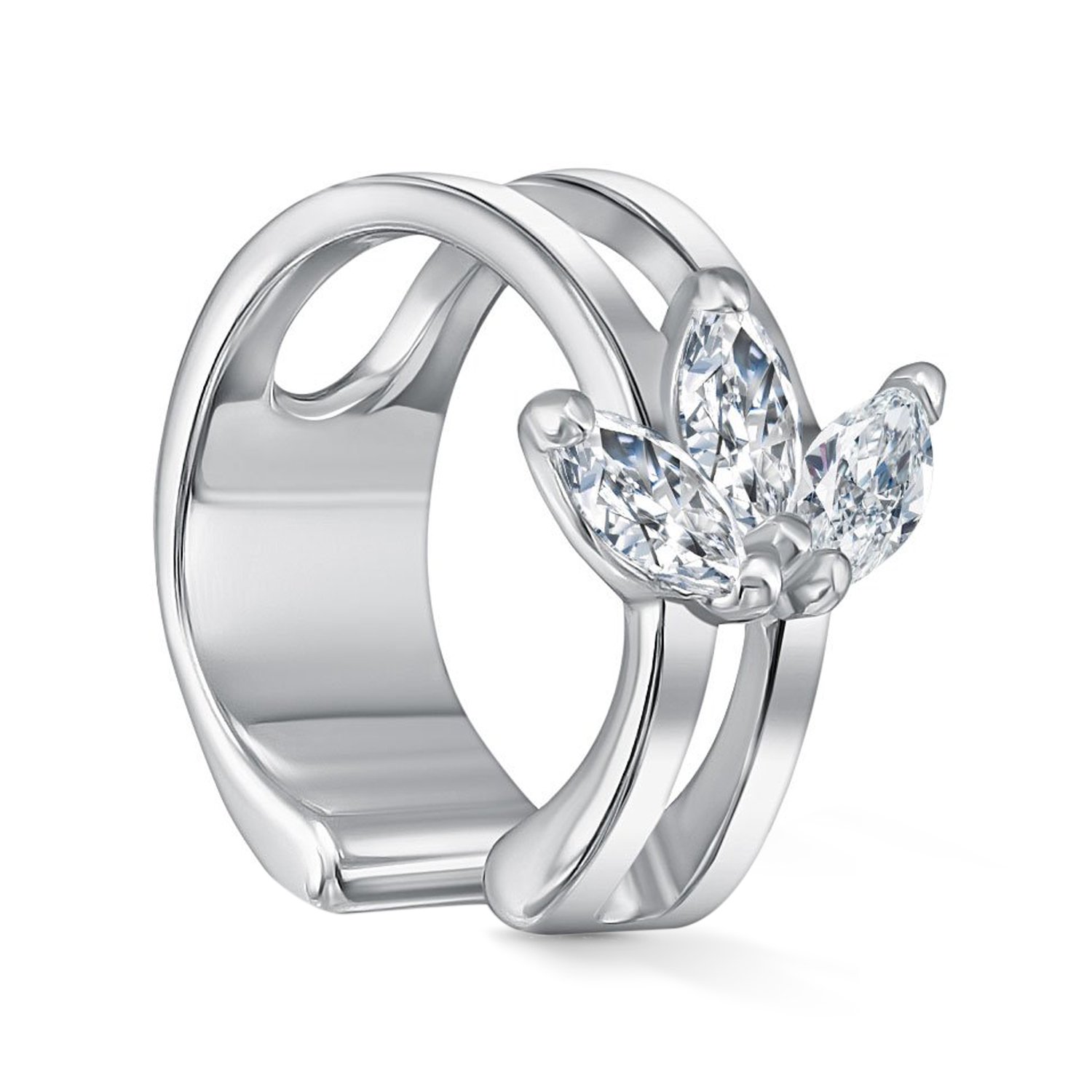 Фото «Серебряная серьга с фианитами»