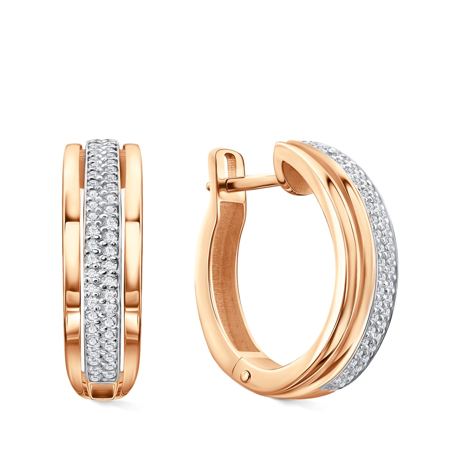 Фото «Золотые серьги с бриллиантами»