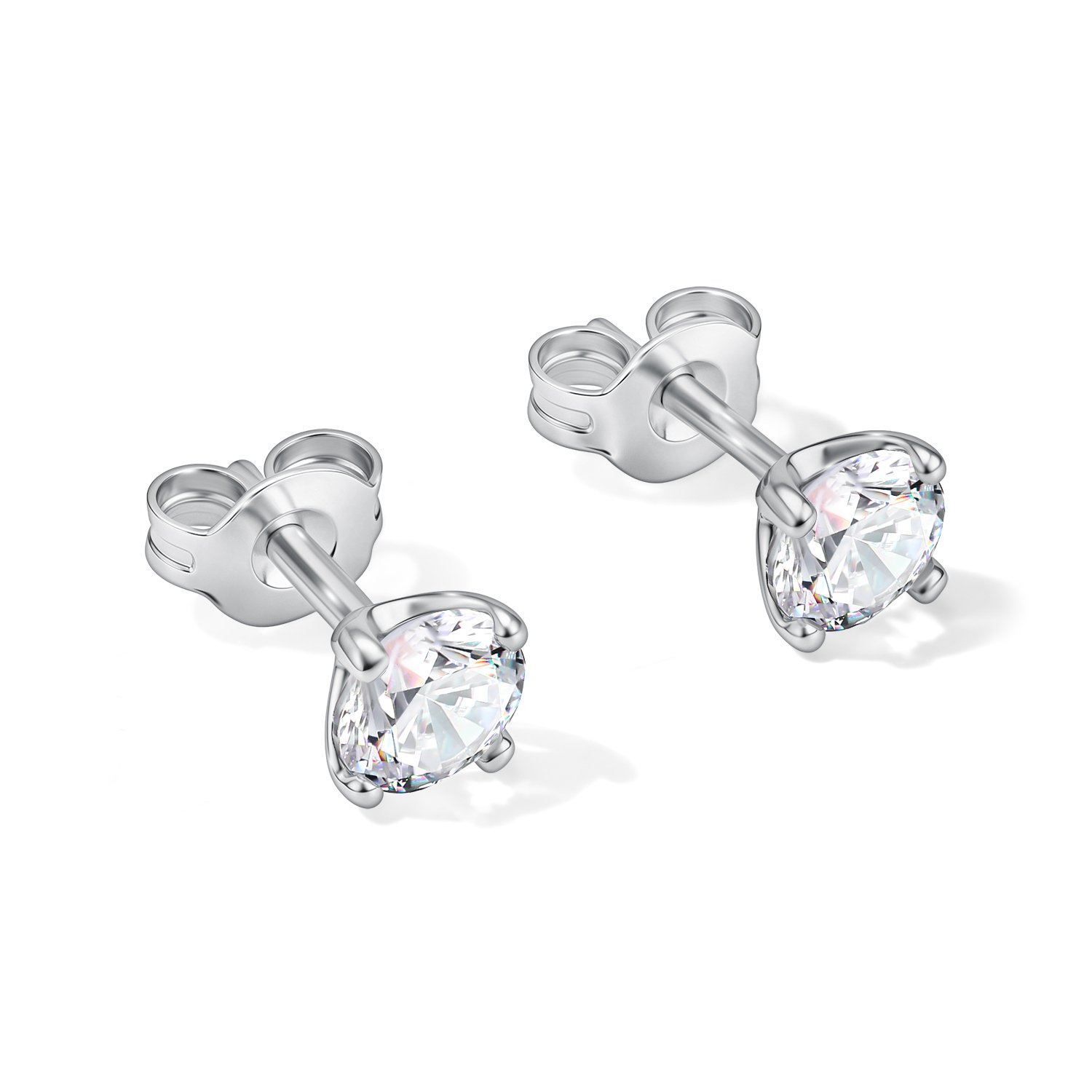 Серебряные серьги с фианитами