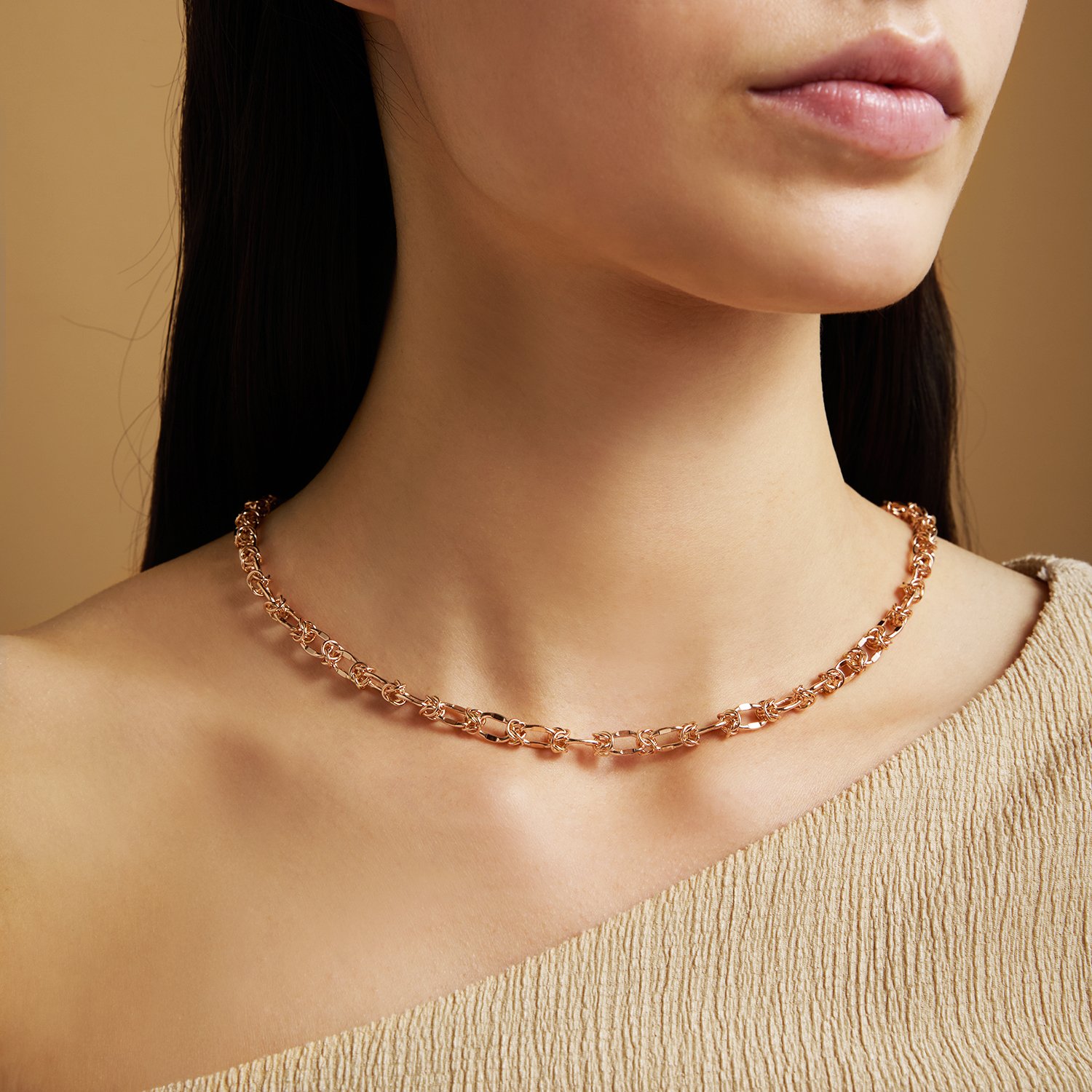 Золотая цепь ручной работы полновесная