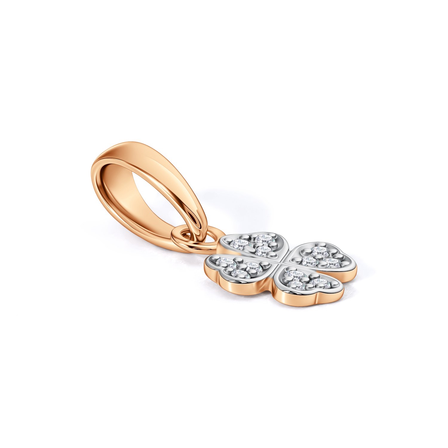 Золотая подвеска с бриллиантами