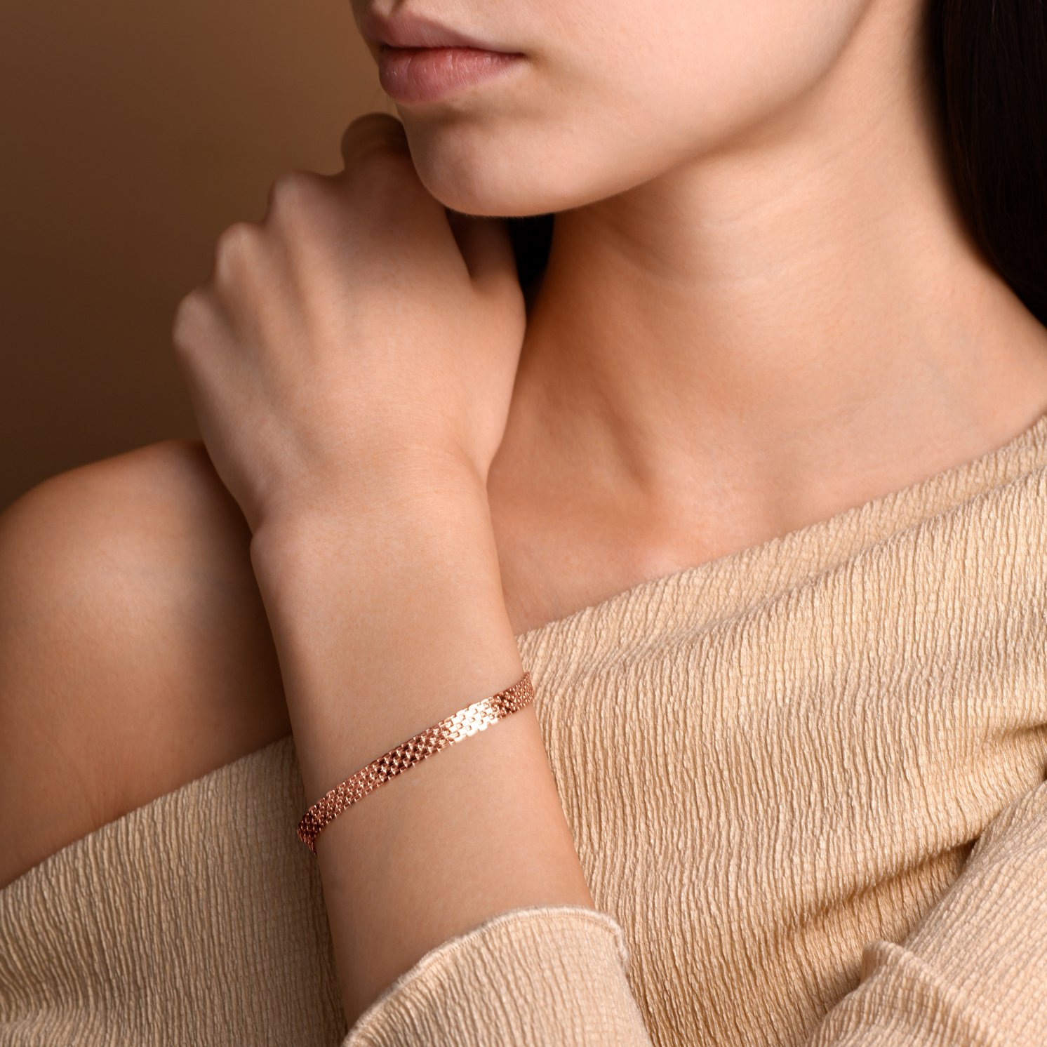 Золотой браслет полновесный