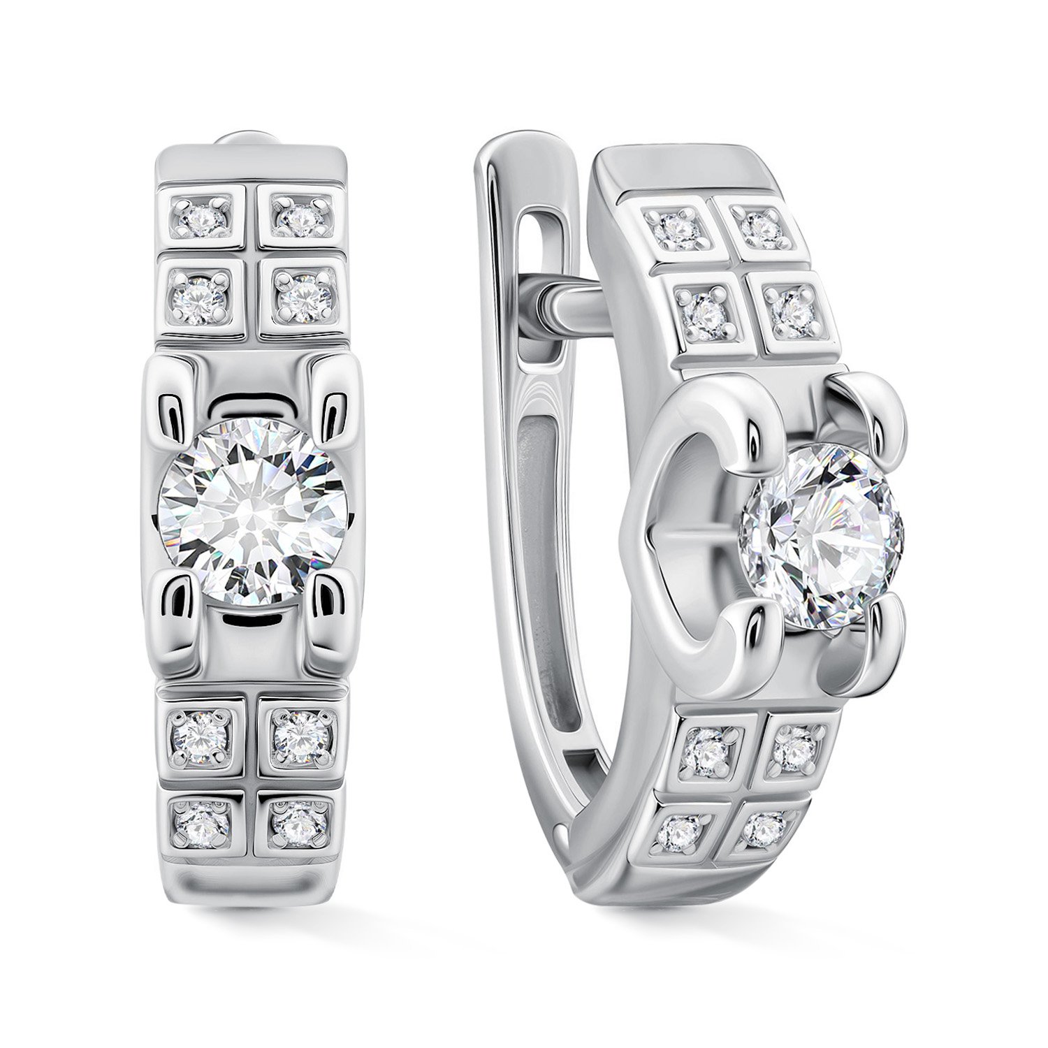 Фото «Золотые серьги с бриллиантами»