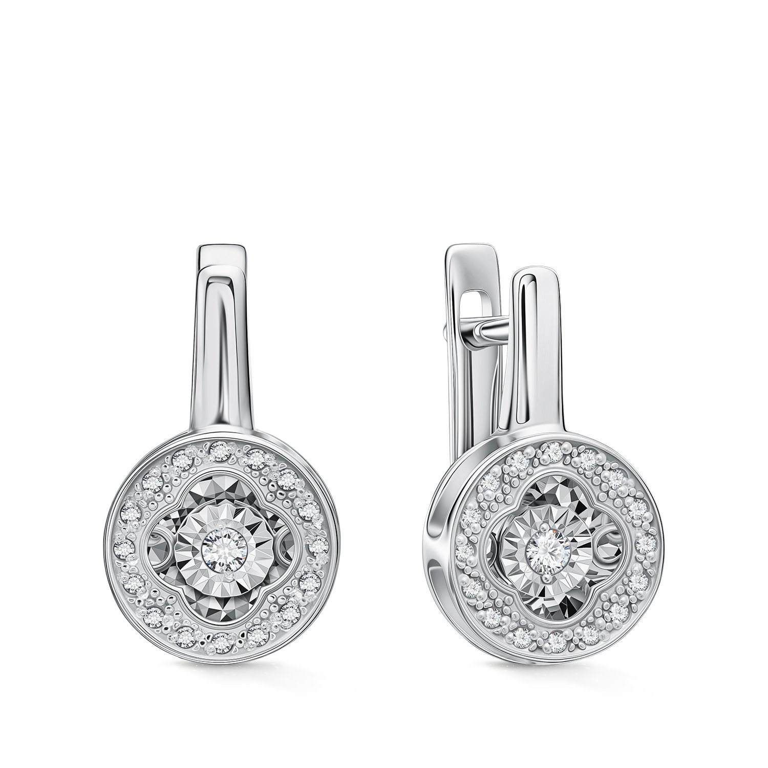 Фото «Золотые серьги с бриллиантами»