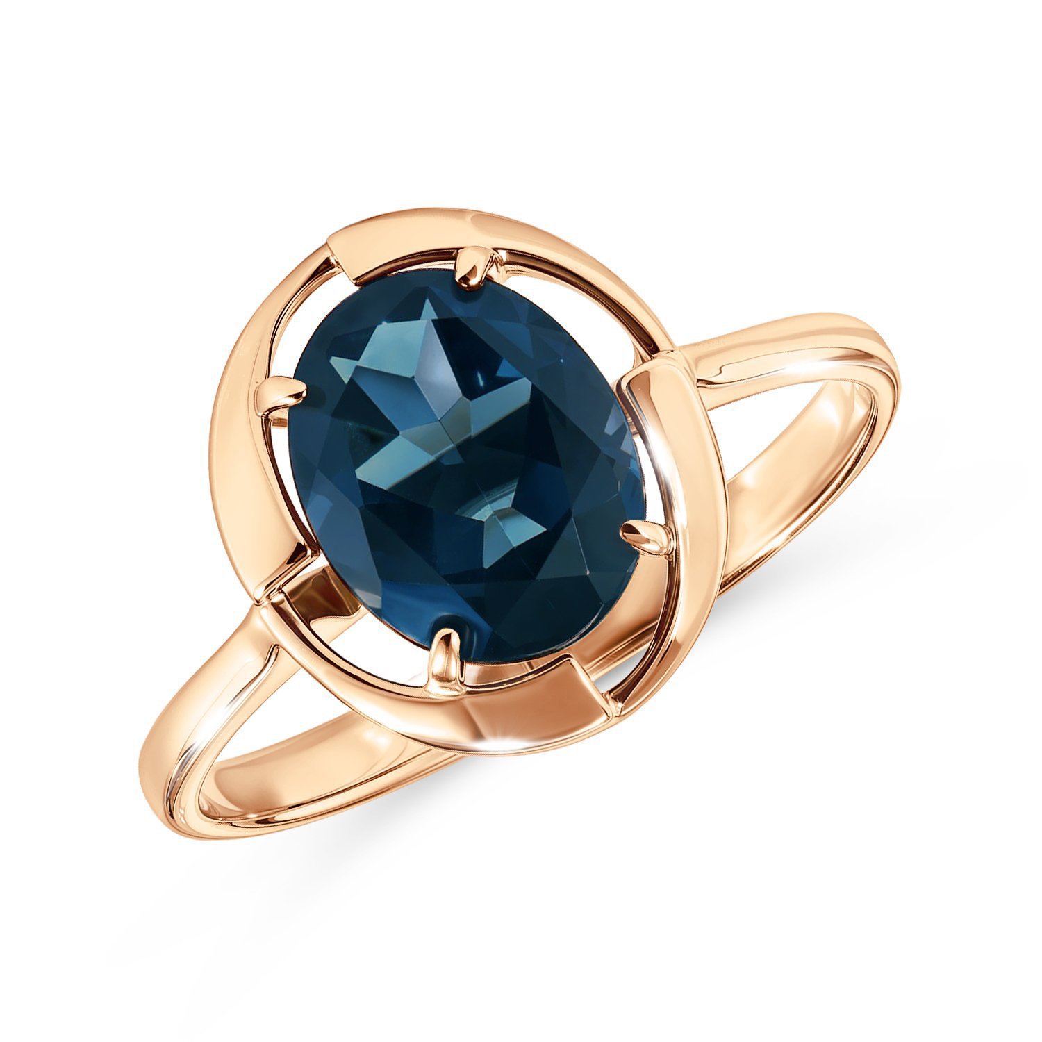 Фото «Золотое кольцо с топазом London»