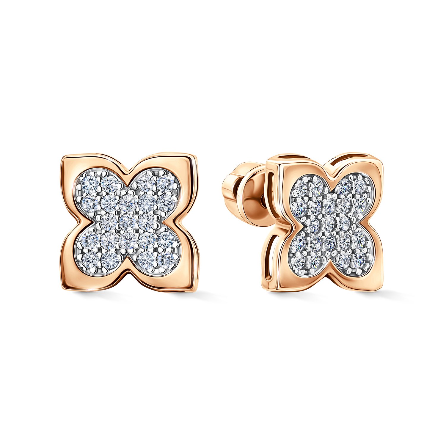 Фото «Золотые серьги с бриллиантами»