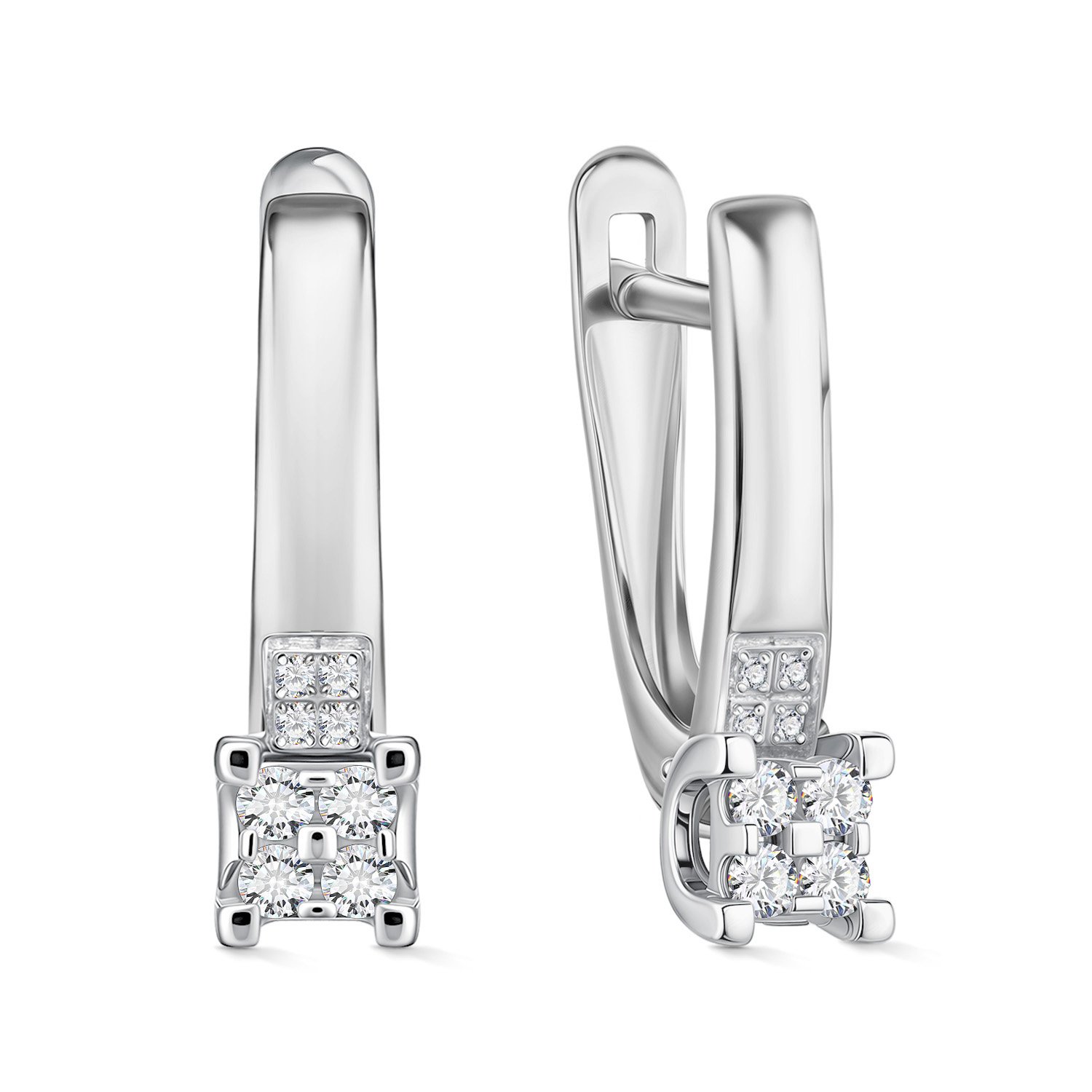 Фото «Золотые серьги с бриллиантами»