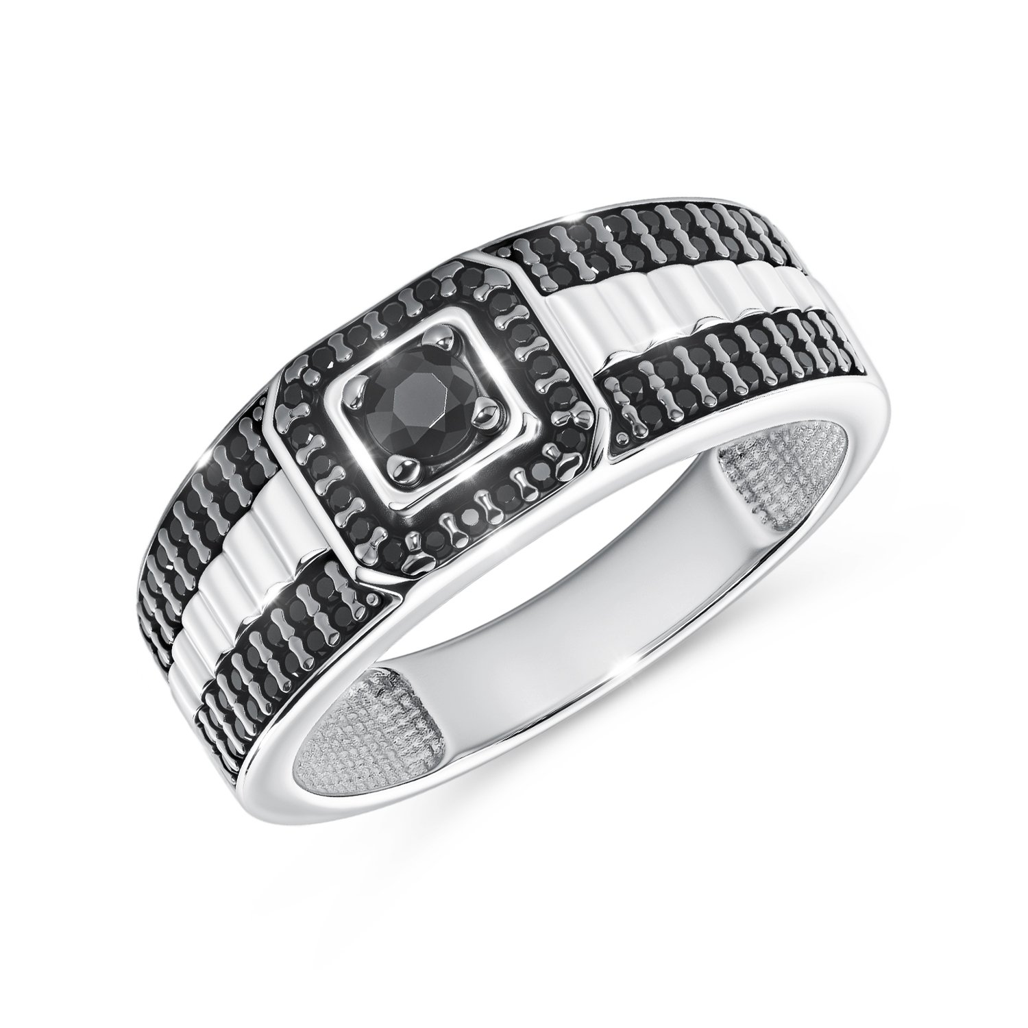 Фото «Серебряная печатка с фианитами»