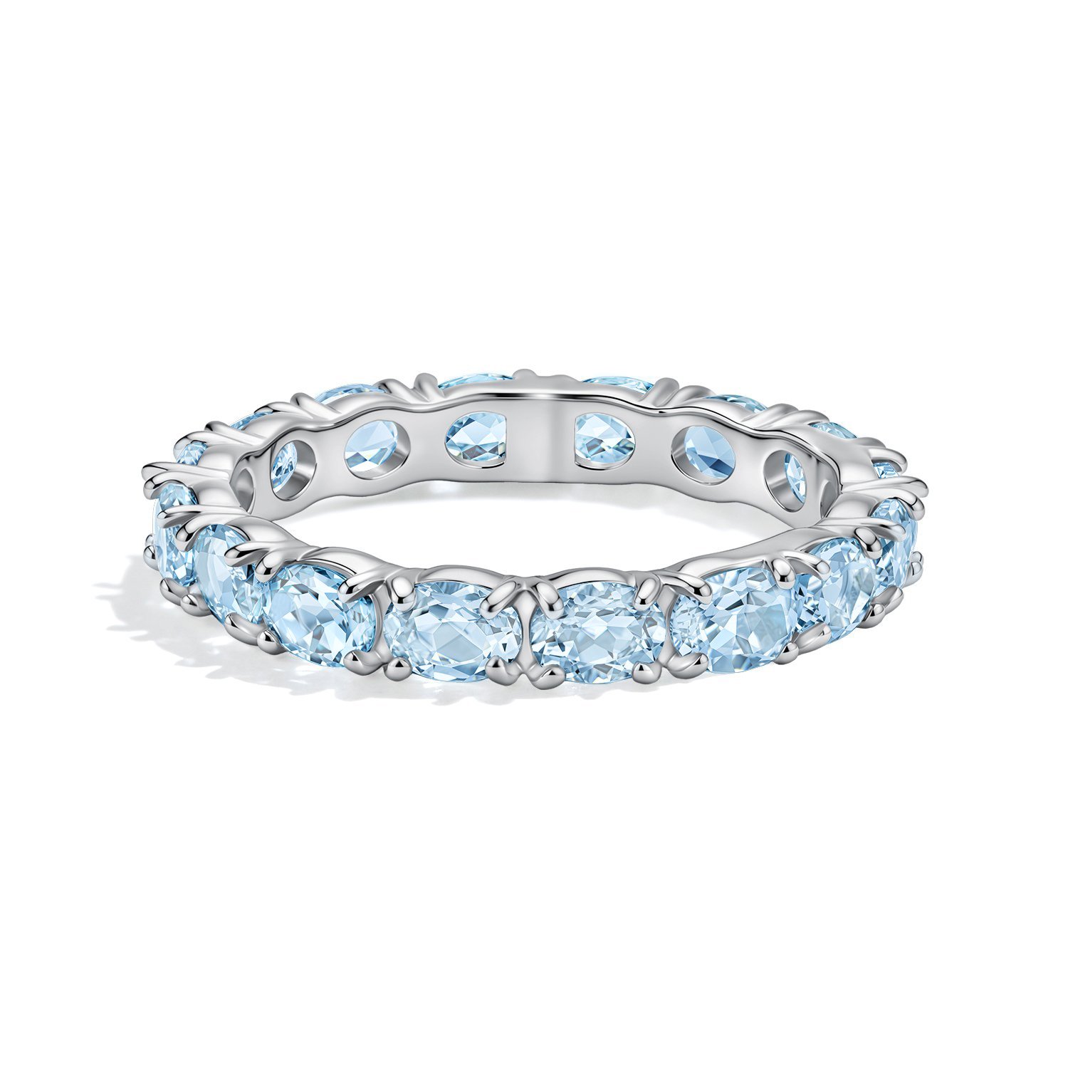 Серебряное кольцо с топазами Sky