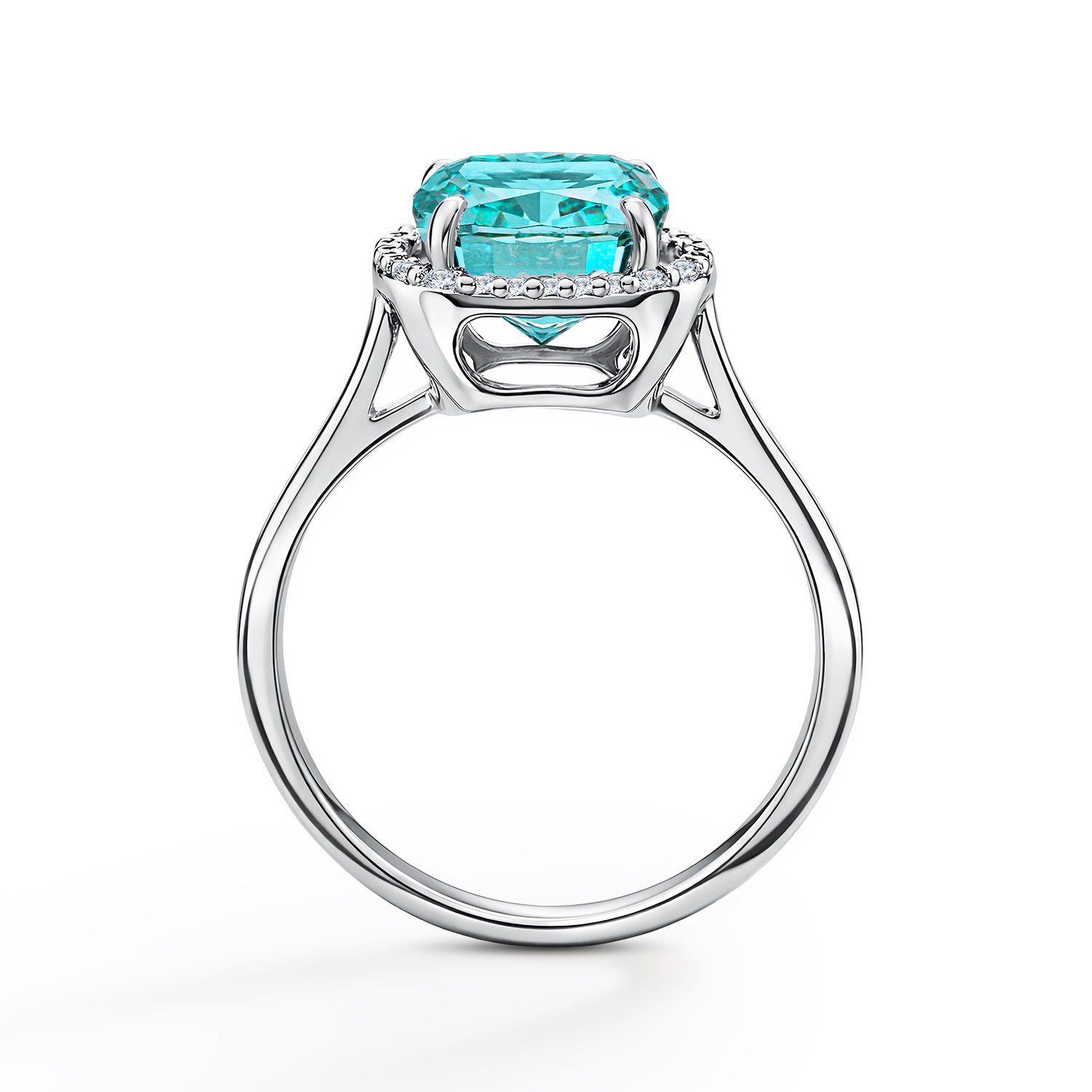 Серебряное кольцо с фианитами
