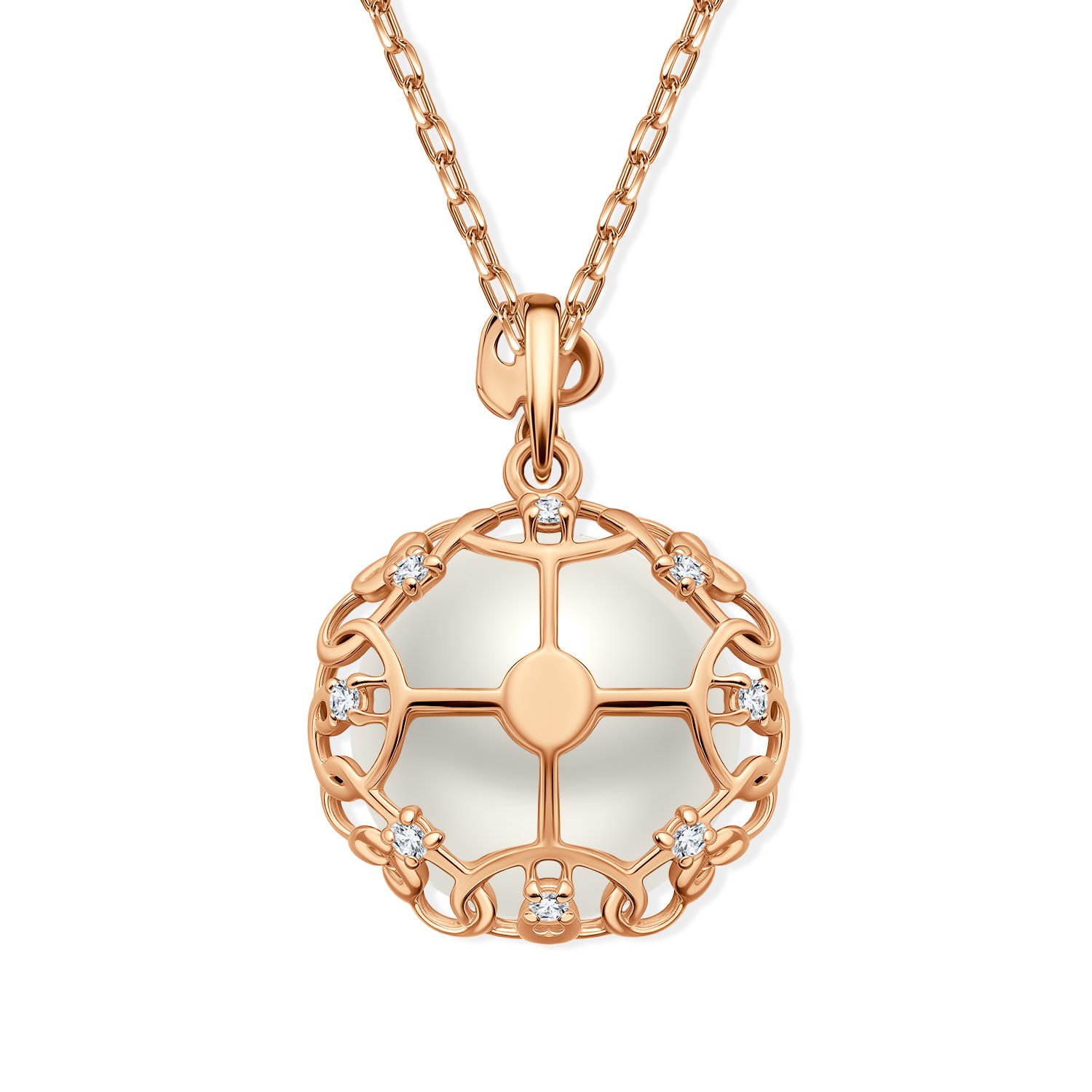 Золотая подвеска с жемчугом