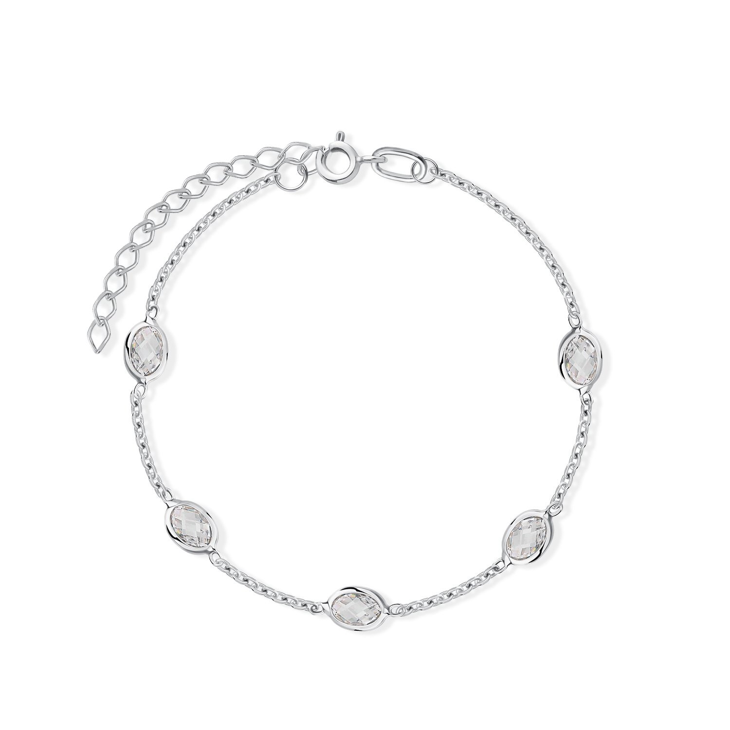 Фото «Серебряный браслет с фианитами»